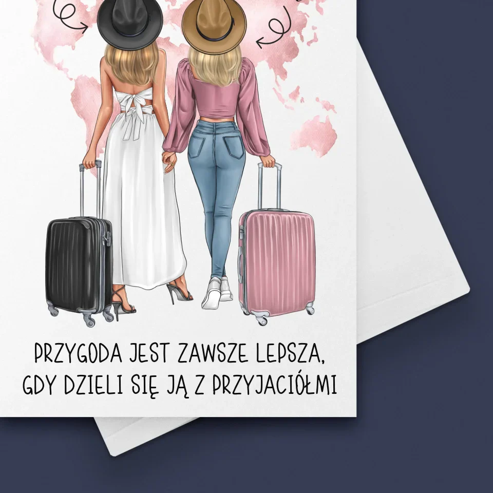 Kreator Postaci: Przyjaciółki Podróżniczki - Kartka z Życzeniami - Image 4