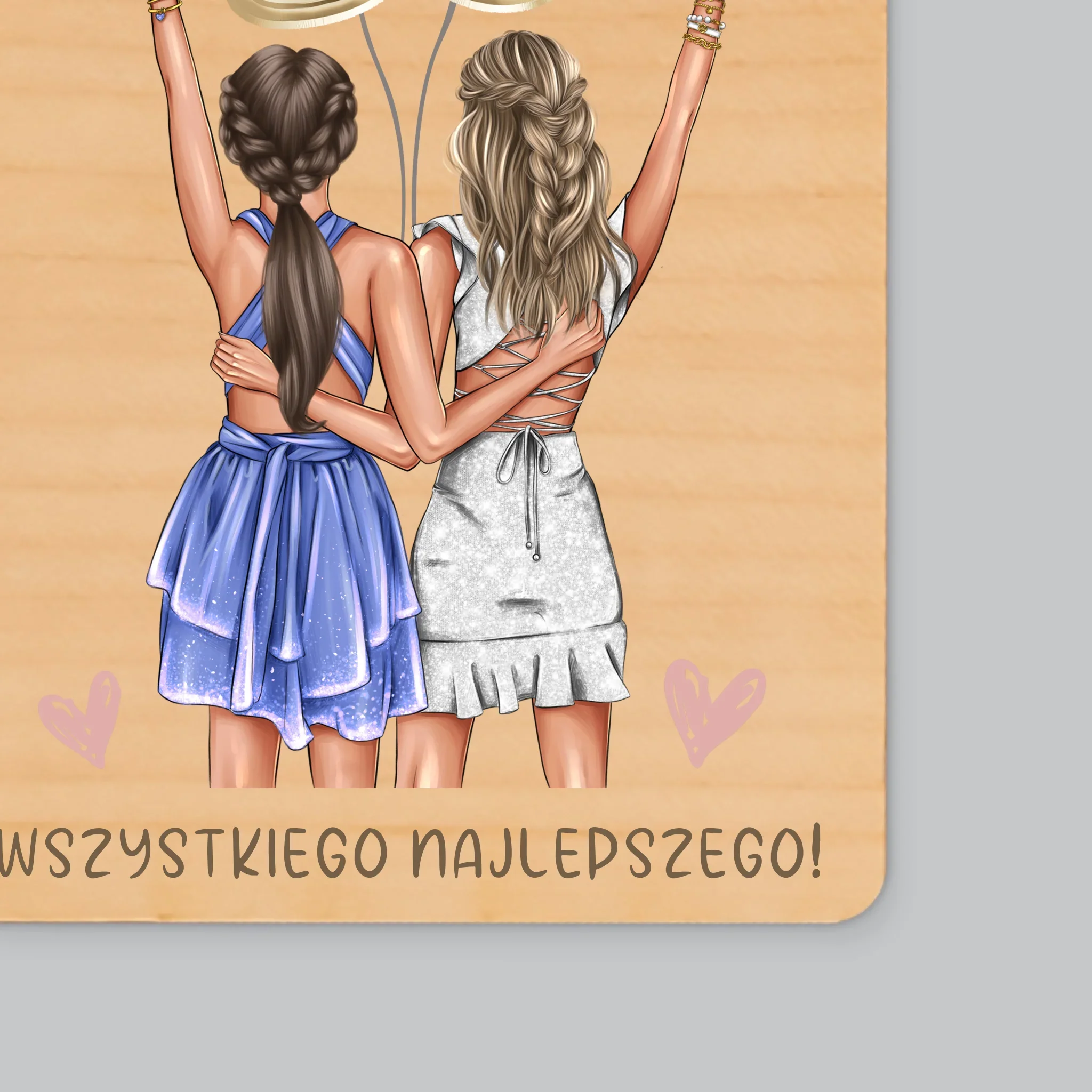 Kreator Postaci: Przyjaciółki Trzydziestka - Magnes Drewniany - Image 2