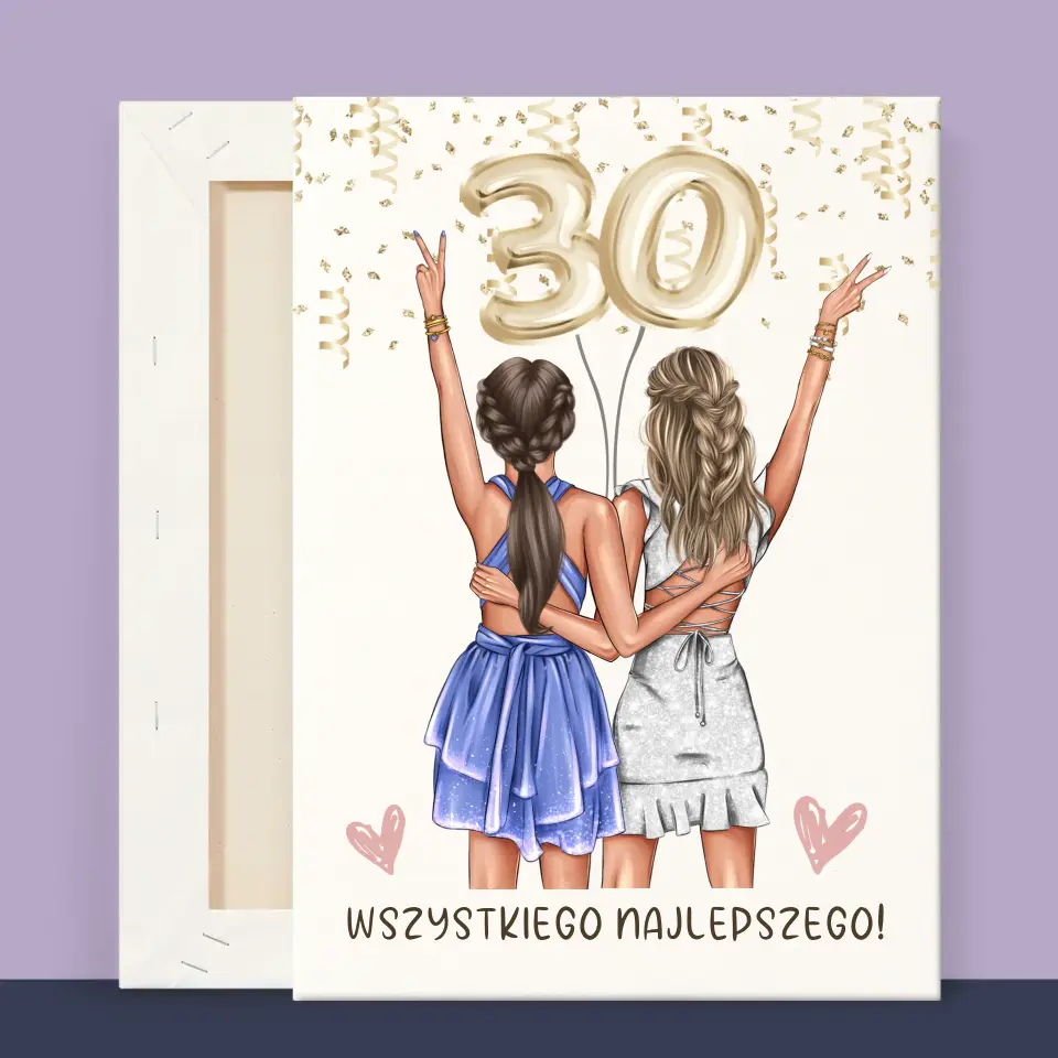 Kreator Postaci: Przyjaciółki Trzydziestka - Wydruk Obramowany - Image 13