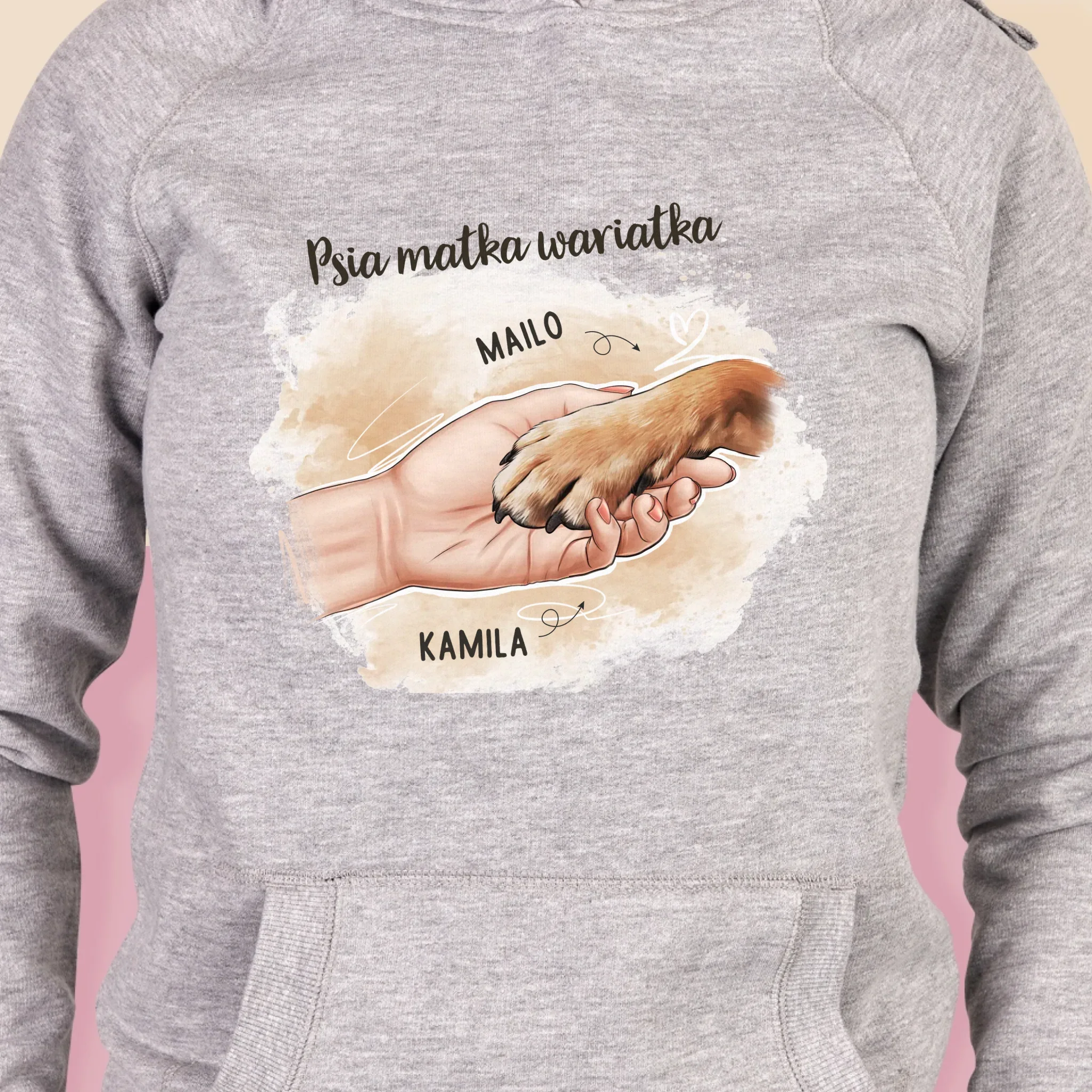 Kreator Postaci: Psia Matka - Bluza Damska z Kapturem - Image 2