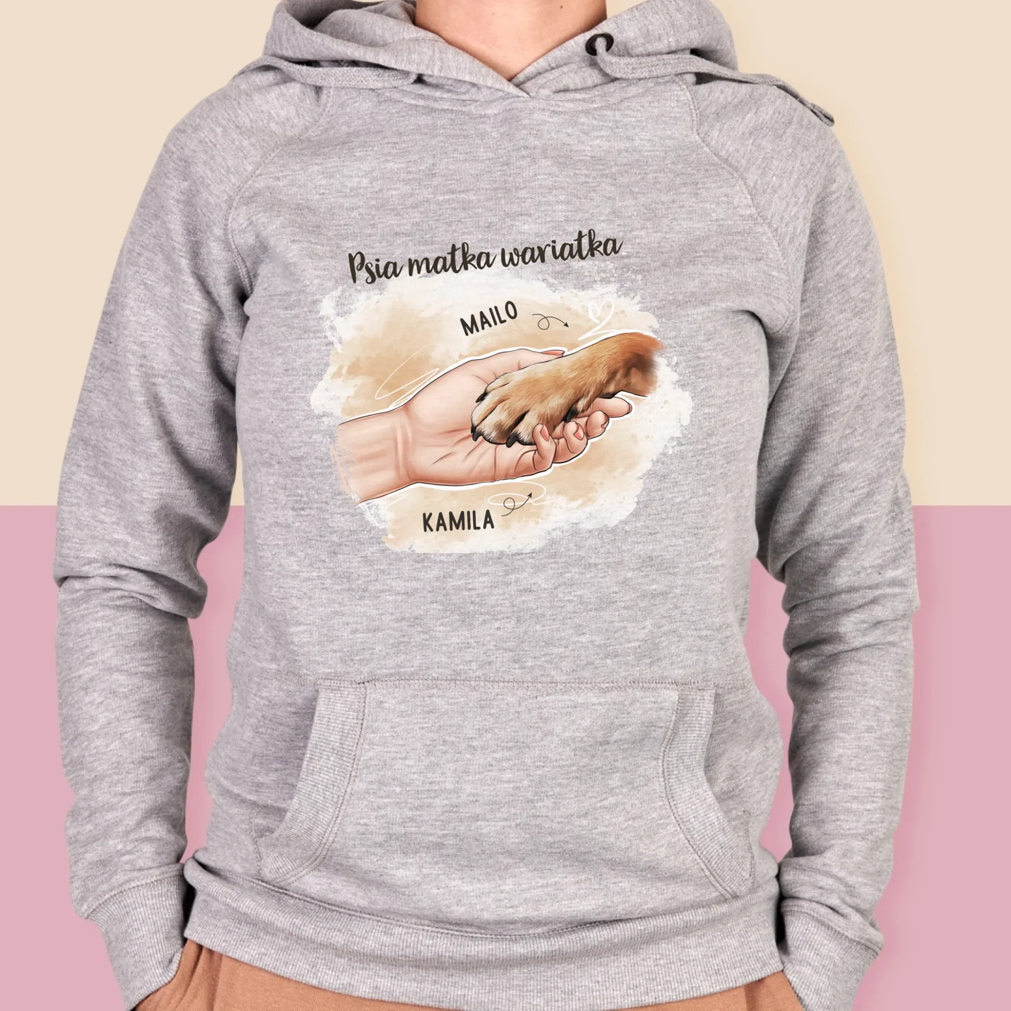 Kreator Postaci: Psia Matka - Bluza Damska z Kapturem - Image 4