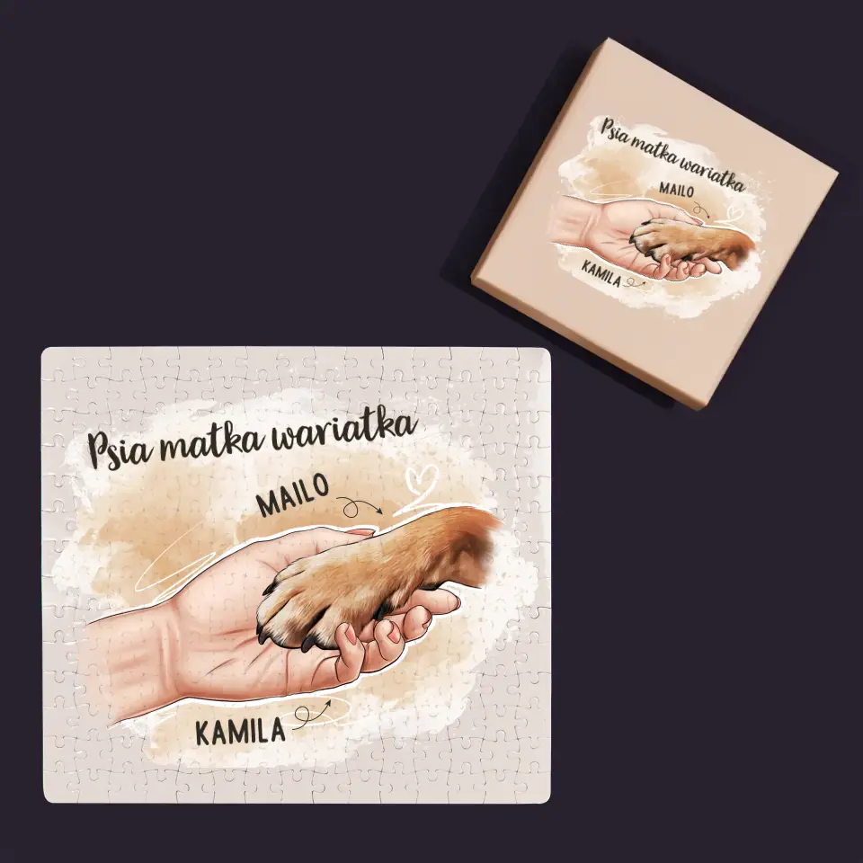 Kreator Postaci: Psia Matka - Personalizowane Puzzle - Image 4