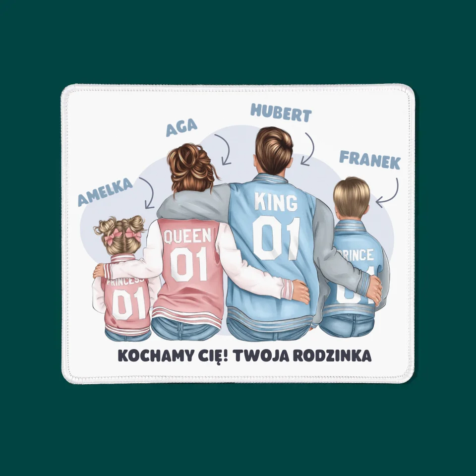 Kreator Postaci: Rodzina W Bluzach - Podkładka Pod Myszkę - Image 3