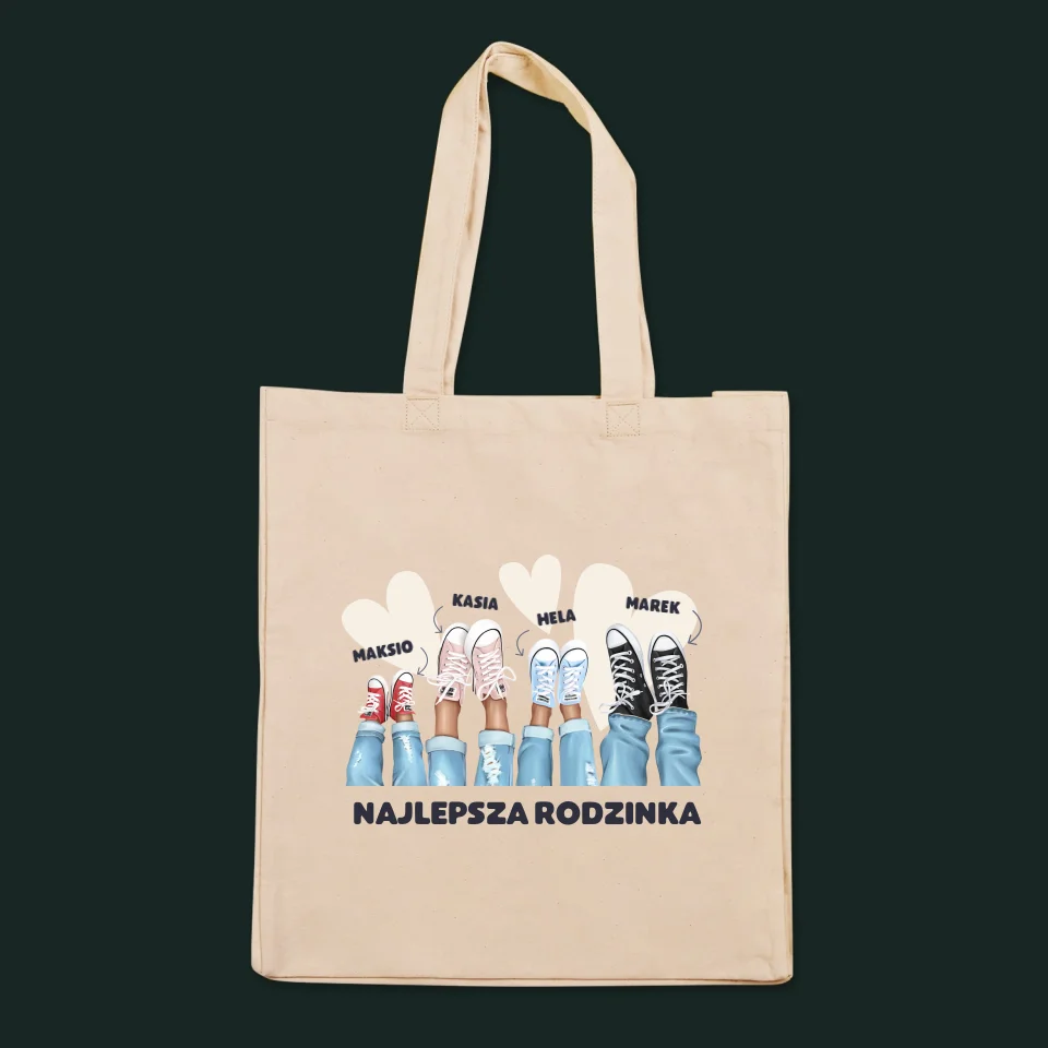 Kreator Postaci: Rodzinka Trampki - Torba Płócienna - Image 3