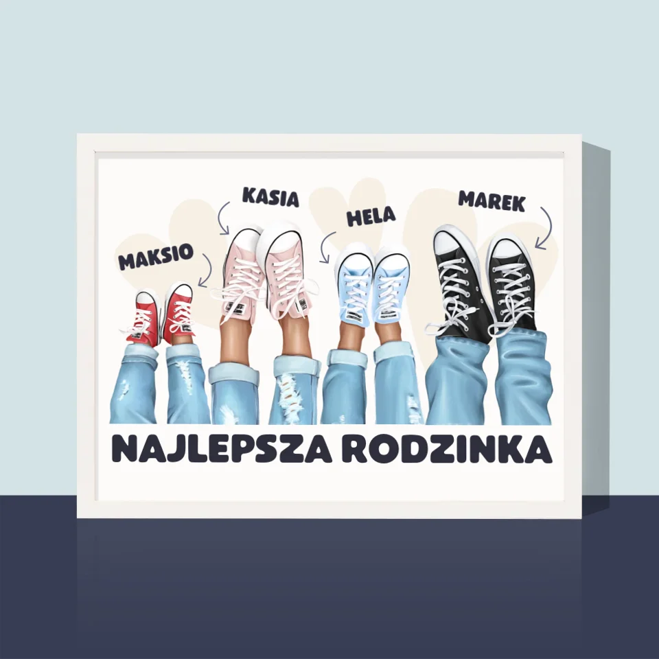 Kreator Postaci: Rodzinka Trampki - Wydruk Obramowany - Image 4