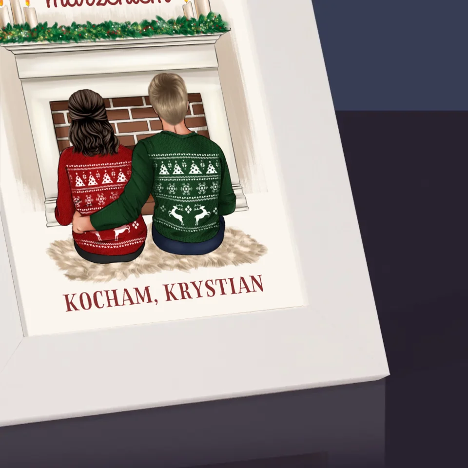 Kreator Postaci: Świąteczna Para - Ramka Na Zdjęcie - Image 3