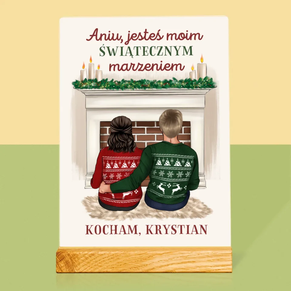 Kreator Postaci: Świąteczna Para - Wydruk Na Szkle Akrylowym - Image 3