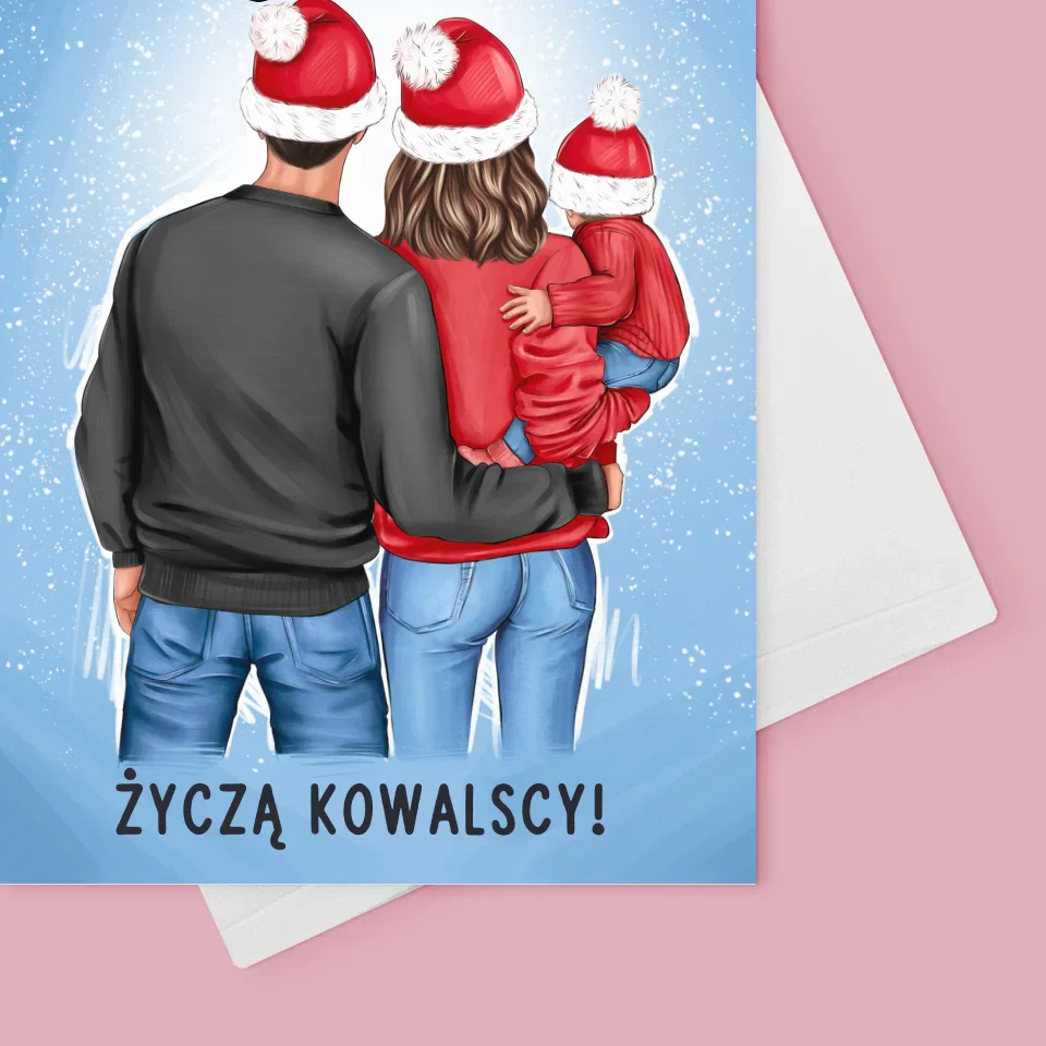 Kreator Postaci: Świąteczna Rodzina - Kartka z Życzeniami - Image 4