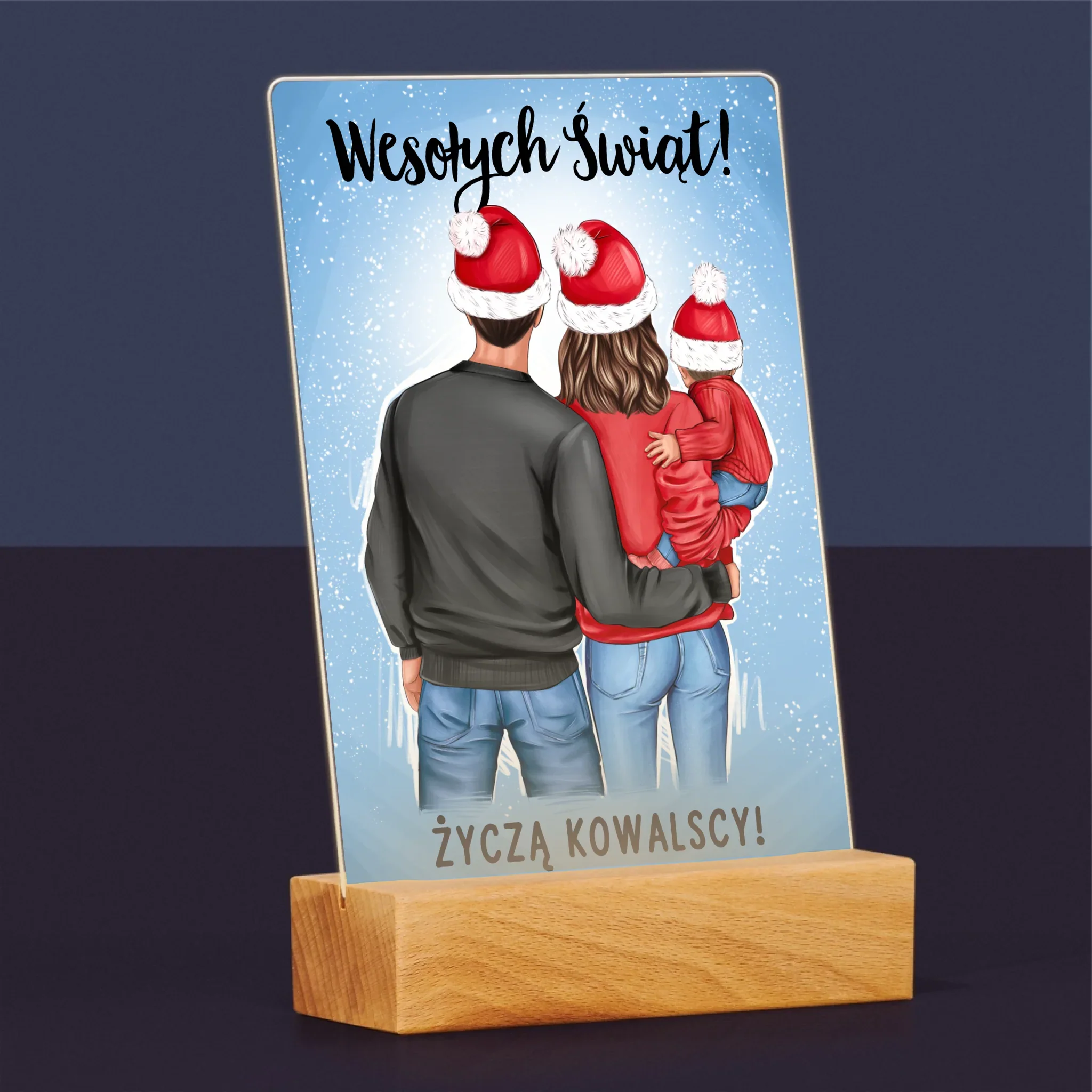 Kreator Postaci: Świąteczna Rodzina - Wydruk Na Szkle Akrylowym - Image 5