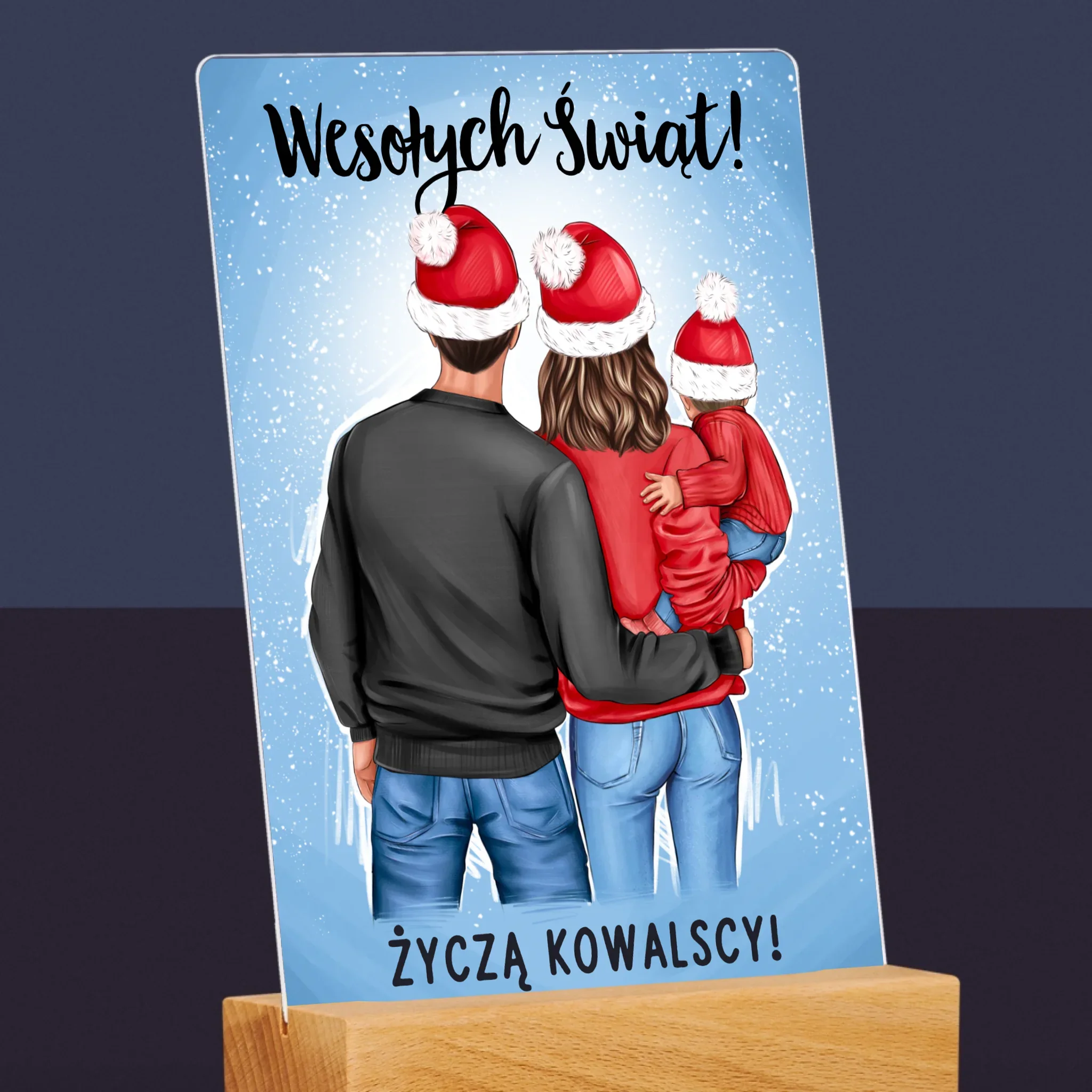 Kreator Postaci: Świąteczna Rodzina - Wydruk Na Szkle Akrylowym - Image 6