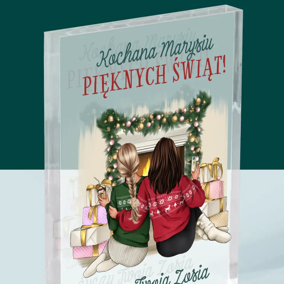 Kreator Postaci: Świąteczne Przyjaciółki - Blok Akrylowy - Image 2
