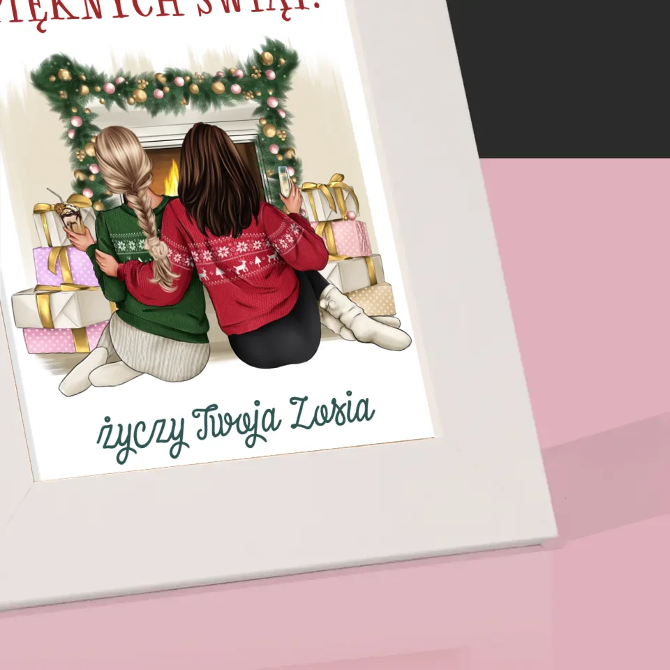 Kreator Postaci: Świąteczne Przyjaciółki - Ramka Na Zdjęcie - Image 4
