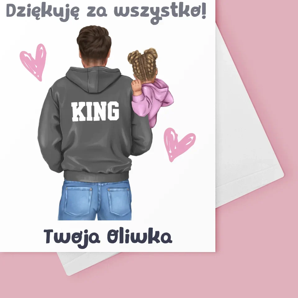 Kreator Postaci: Tata z Dzieckiem - Kartka z Życzeniami - Image 4