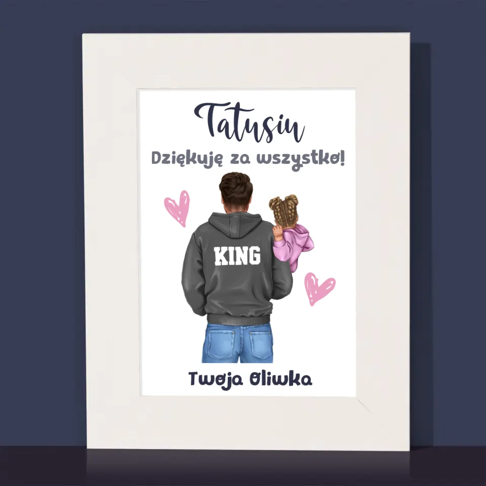 Kreator Postaci: Tata z Dzieckiem - Ramka Na Zdjęcie - Image 2