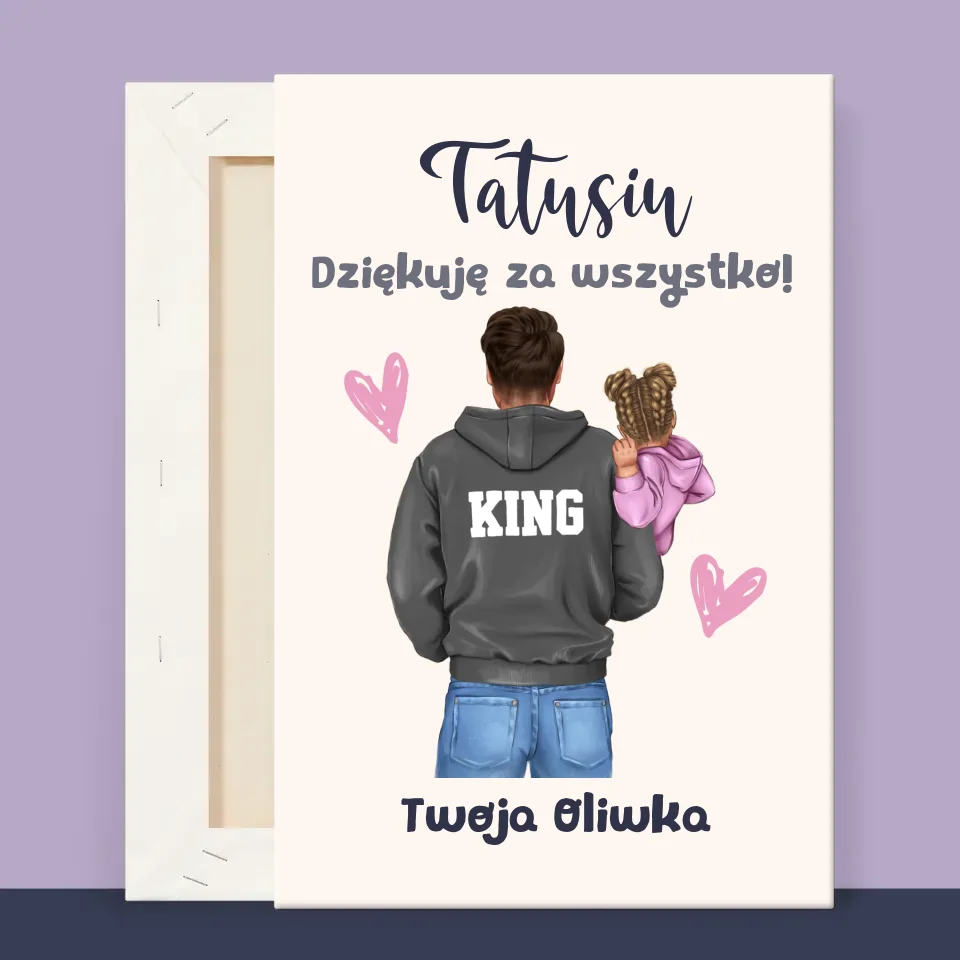 Kreator Postaci: Tata z Dzieckiem - Wydruk Obramowany - Image 10