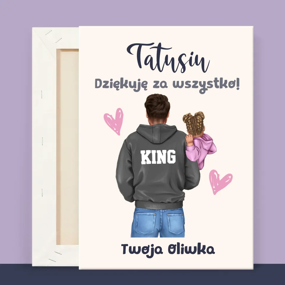 Kreator Postaci: Tata z Dzieckiem - Wydruk Obramowany - Image 11
