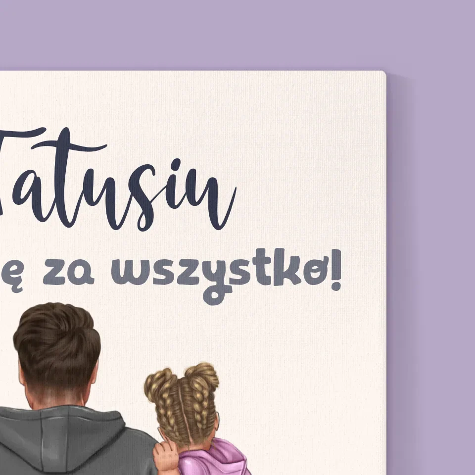 Kreator Postaci: Tata z Dzieckiem - Wydruk Obramowany - Image 12