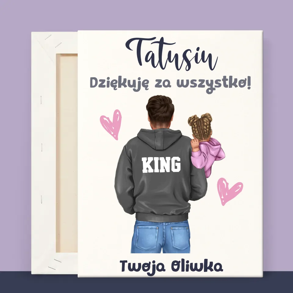 Kreator Postaci: Tata z Dzieckiem - Wydruk Obramowany - Image 9