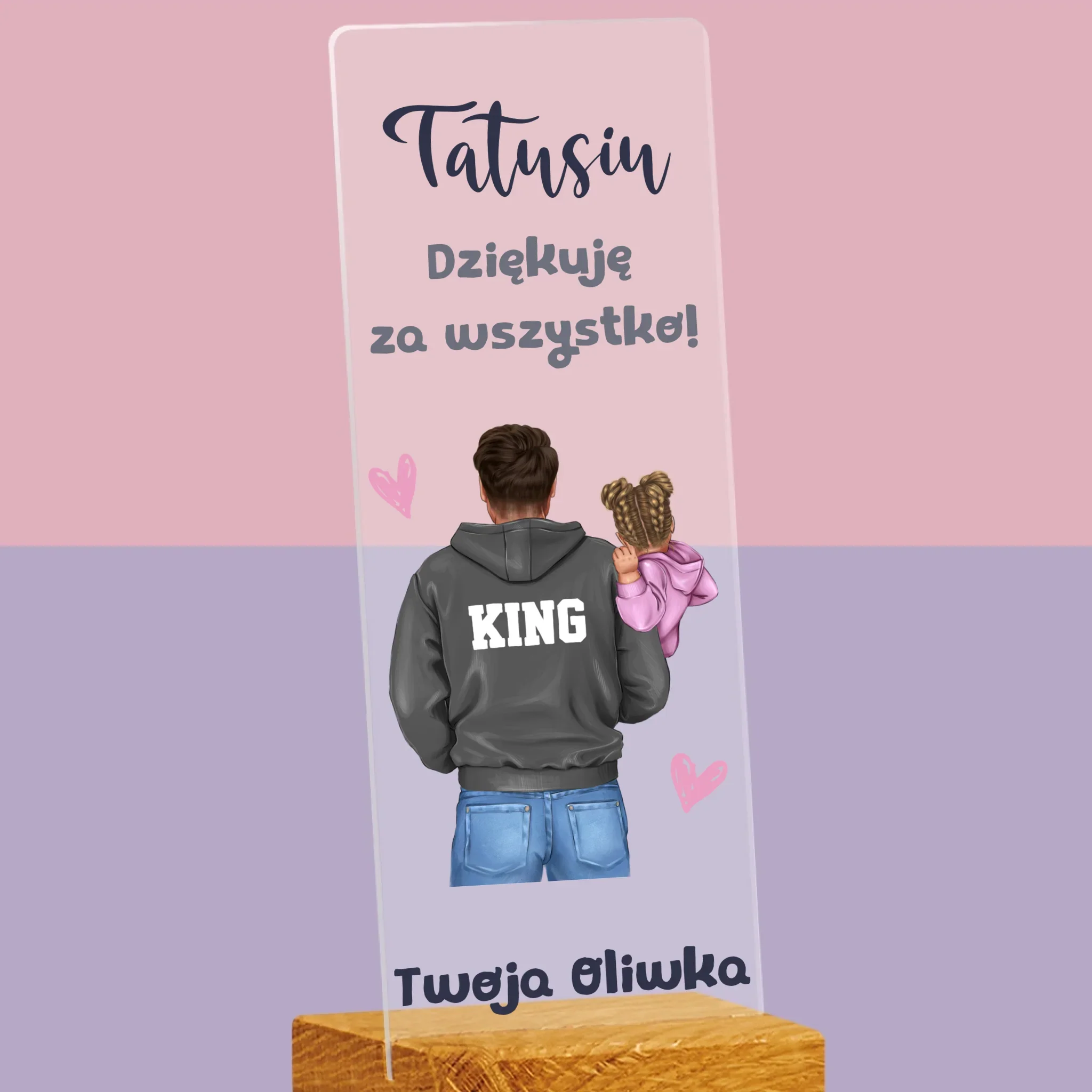 Kreator Postaci: Tata z Dzieckiem - Zdjęcie Na Szkle Akrylowym Fotobudka - Image 2
