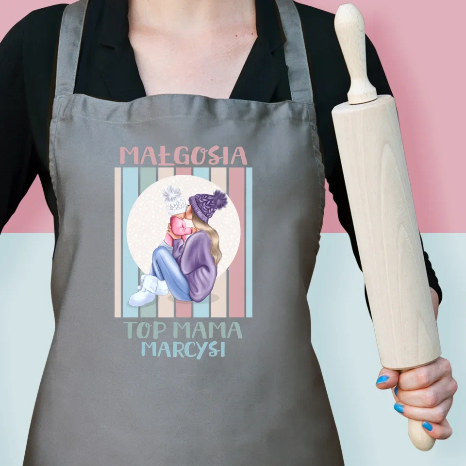 Kreator Postaci: Top Mama - Fartuch z Nadrukiem - Image 2