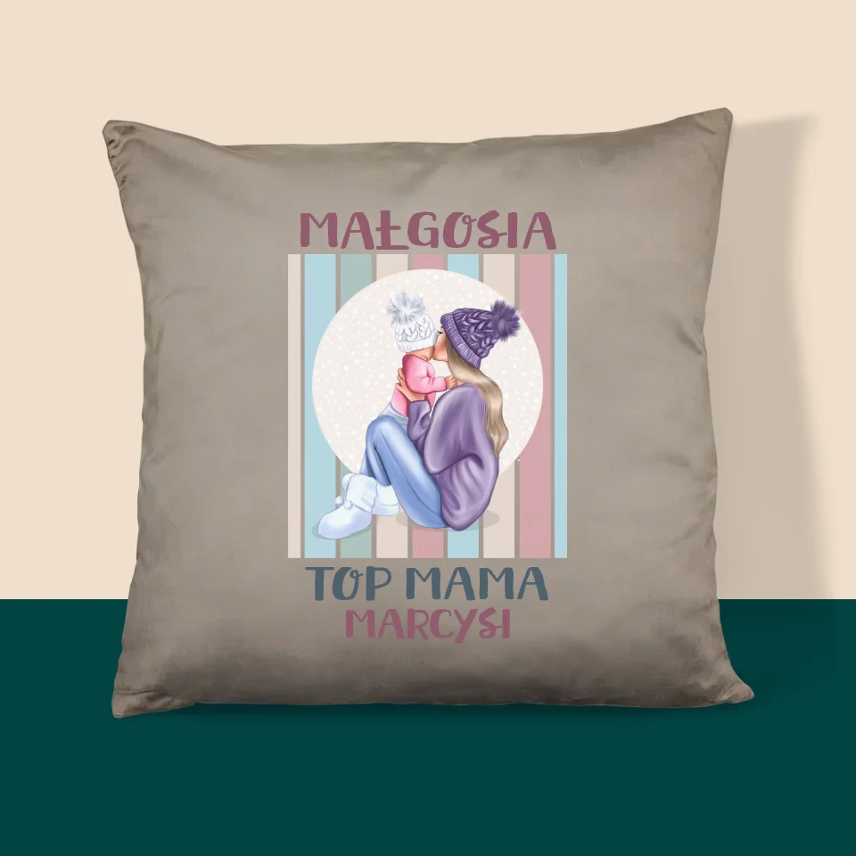 Kreator Postaci: Top Mama - Personalizowana Poduszka