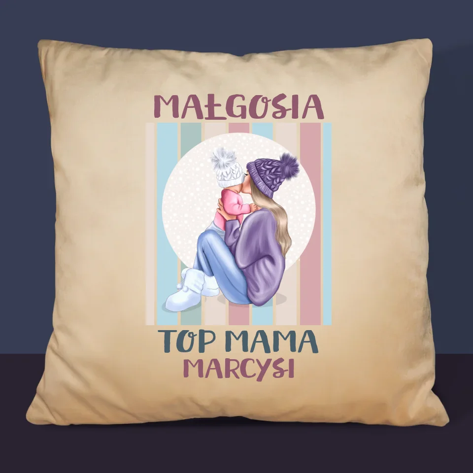 Kreator Postaci: Top Mama - Personalizowana Poduszka - Image 6
