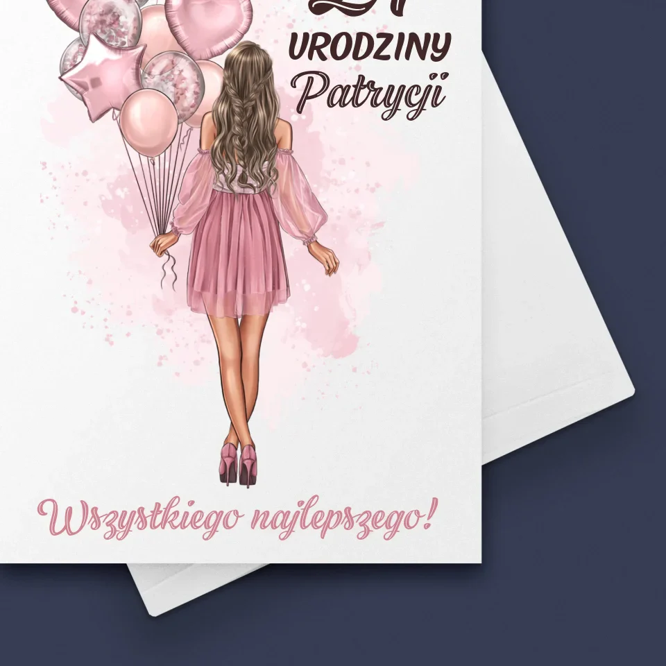 Kreator Postaci: Urodziny Balony - Kartka z Życzeniami - Image 4
