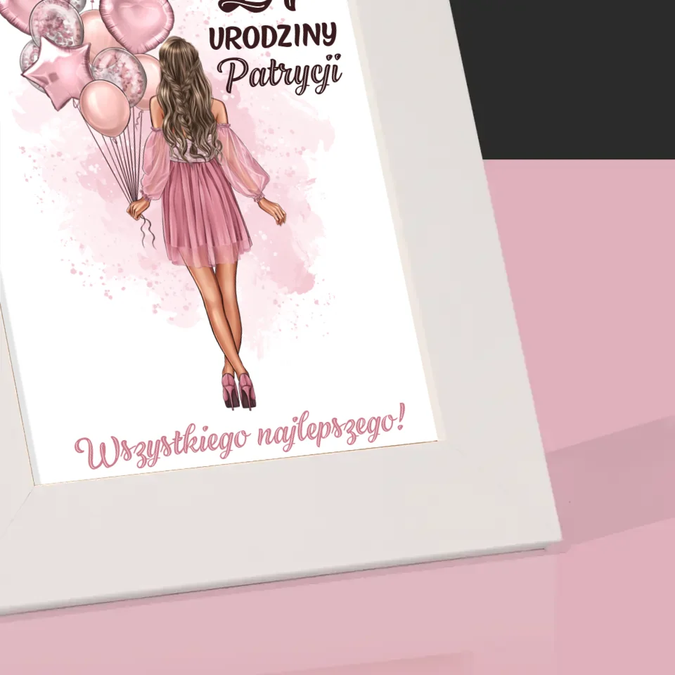 Kreator Postaci: Urodziny Balony - Ramka Na Zdjęcie - Image 4