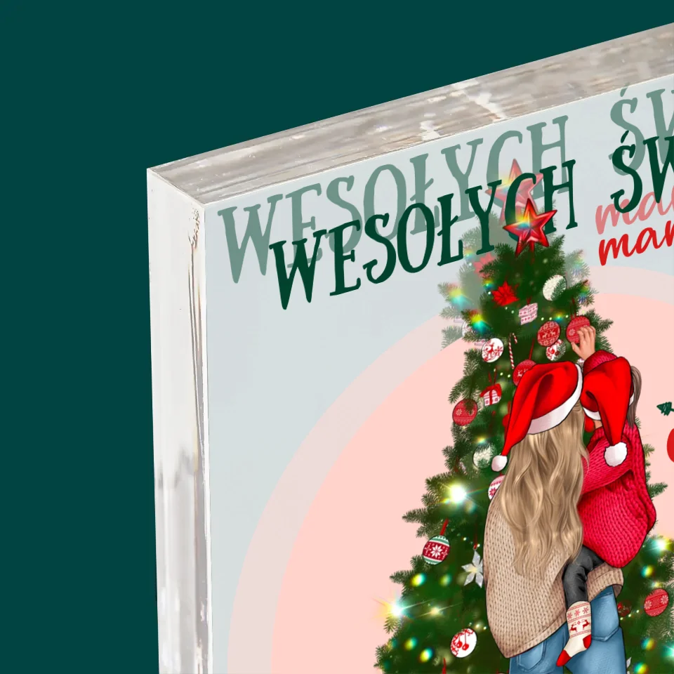 Kreator Postaci: Wesołych Świąt Mamusiu - Blok Akrylowy - Image 4