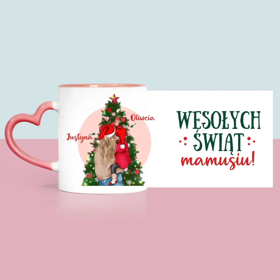 Kreator Postaci: Wesołych Świąt Mamusiu - Kubek z Nadrukiem - Image 5