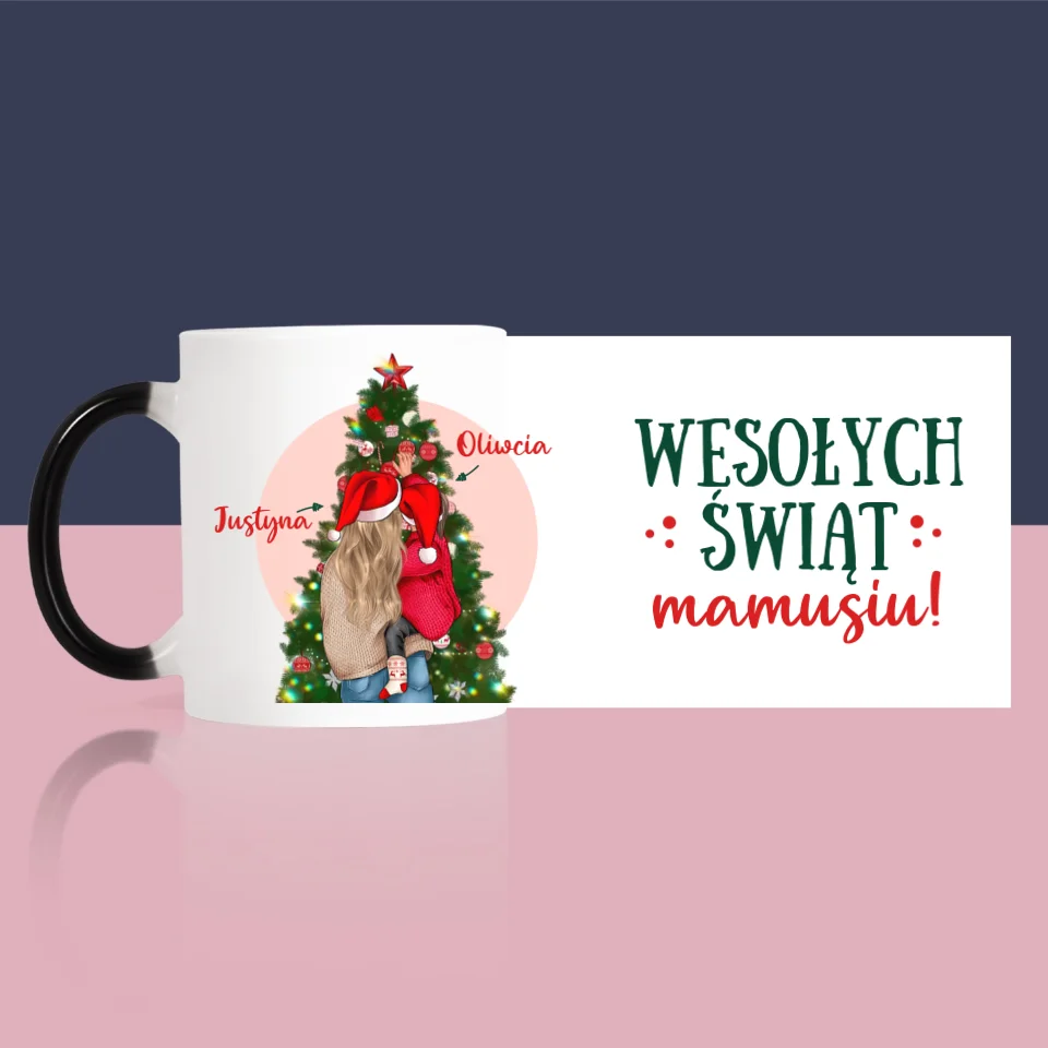 Kreator Postaci: Wesołych Świąt Mamusiu - Kubek z Nadrukiem - Image 7