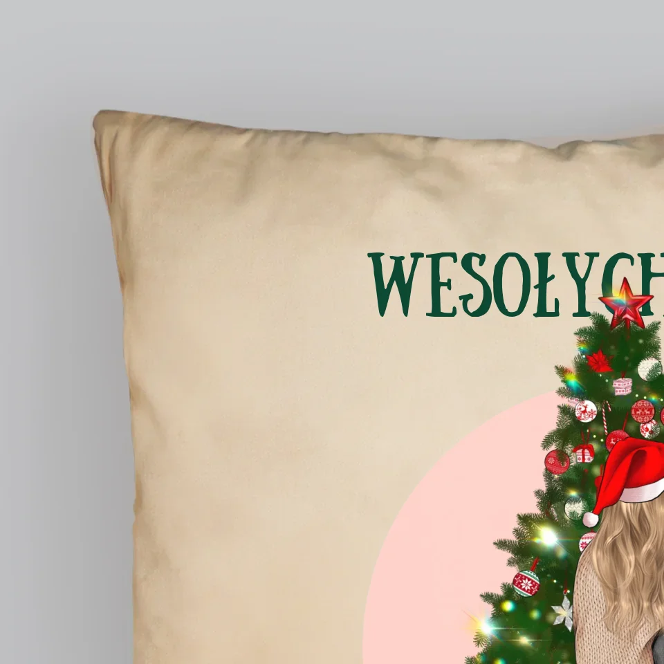 Kreator Postaci: Wesołych Świąt Mamusiu - Poduszka z Nadrukiem - Image 5