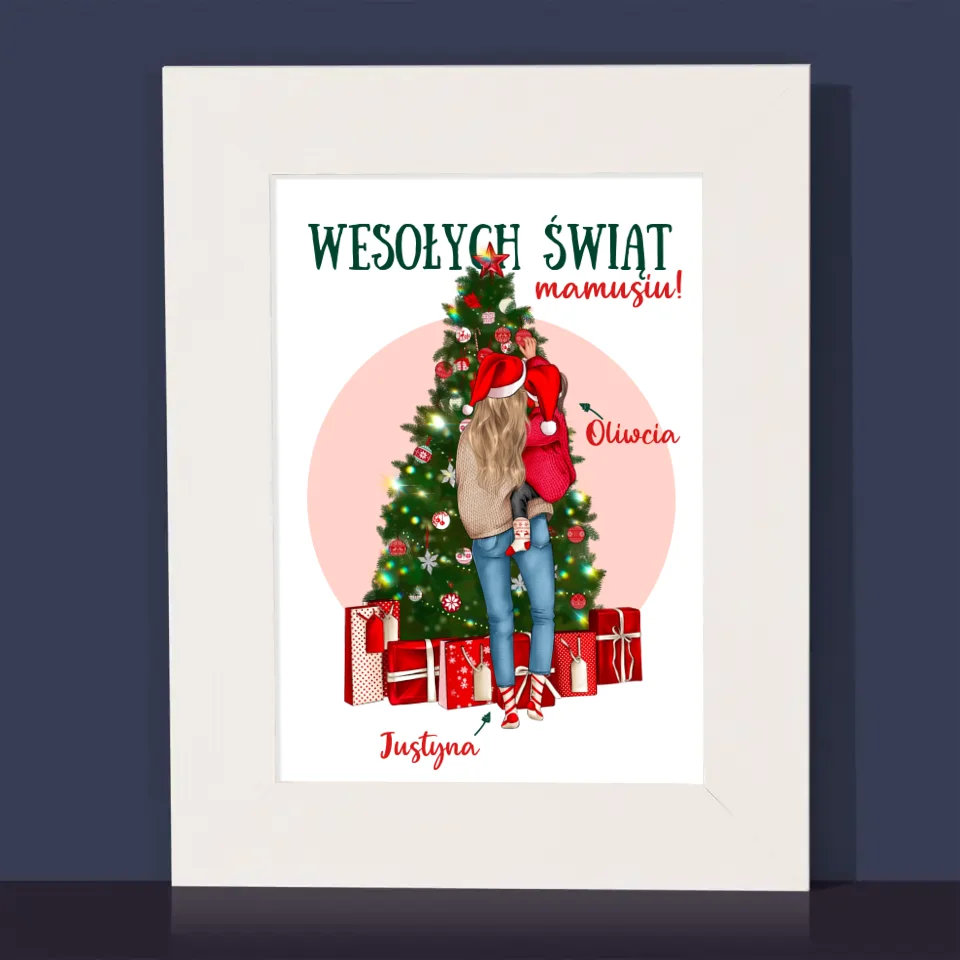 Kreator Postaci: Wesołych Świąt Mamusiu - Ramka Na Zdjęcie - Image 2