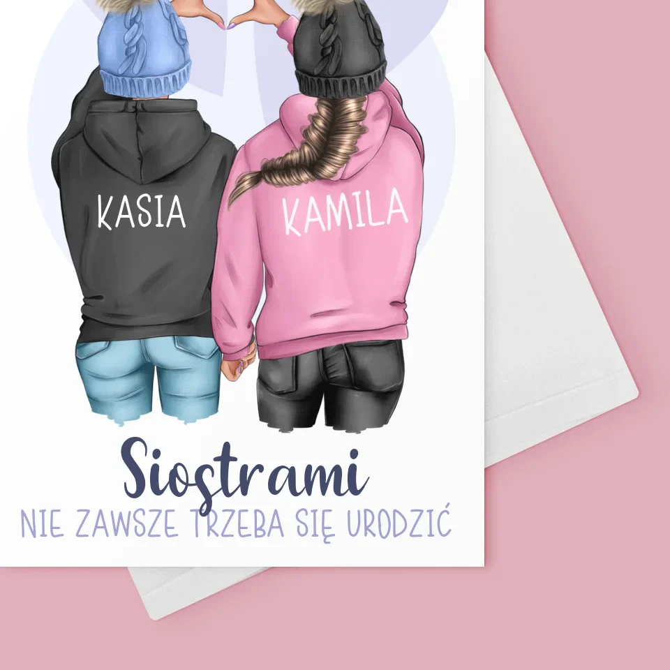 Kreator Postaci: Zimowe Przyjaciółki - Kartka z Życzeniami - Image 4