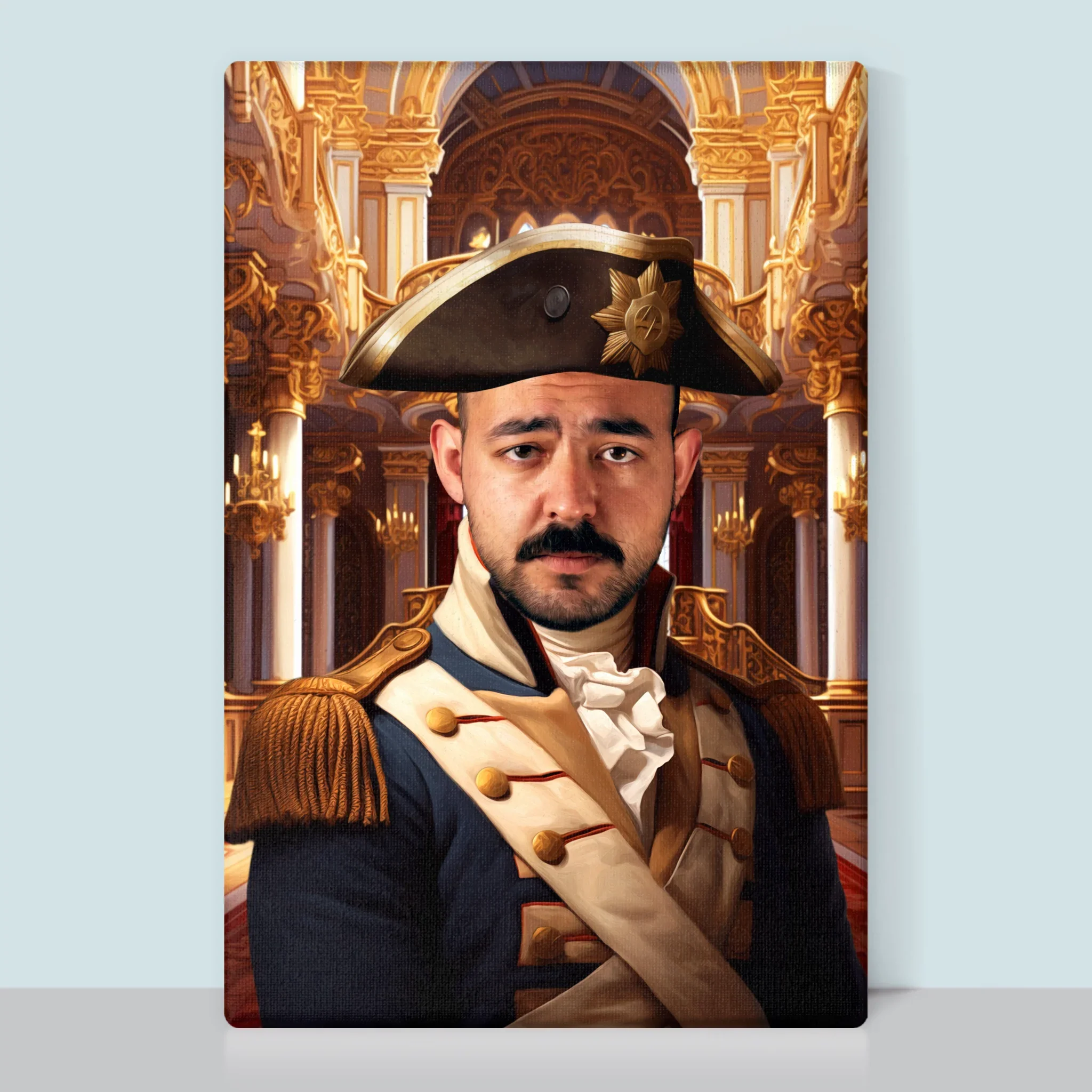 Królewski Portret: Generał w Pałacu - Wydruk z Twoim Zdjęciem - Image 10