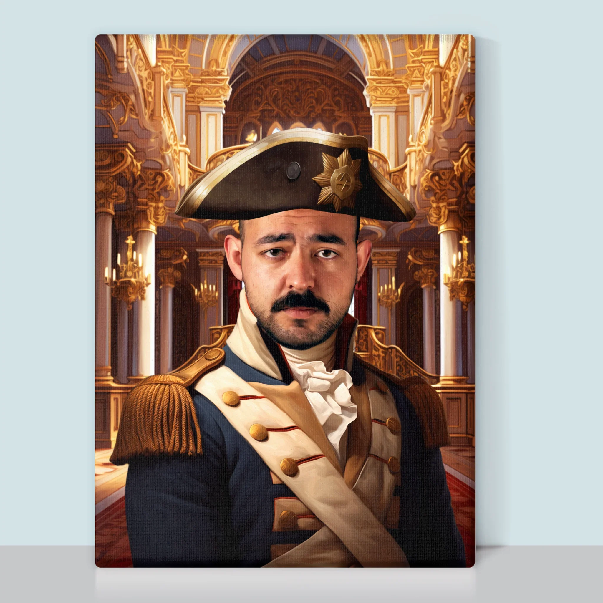 Królewski Portret: Generał w Pałacu - Wydruk z Twoim Zdjęciem - Image 11