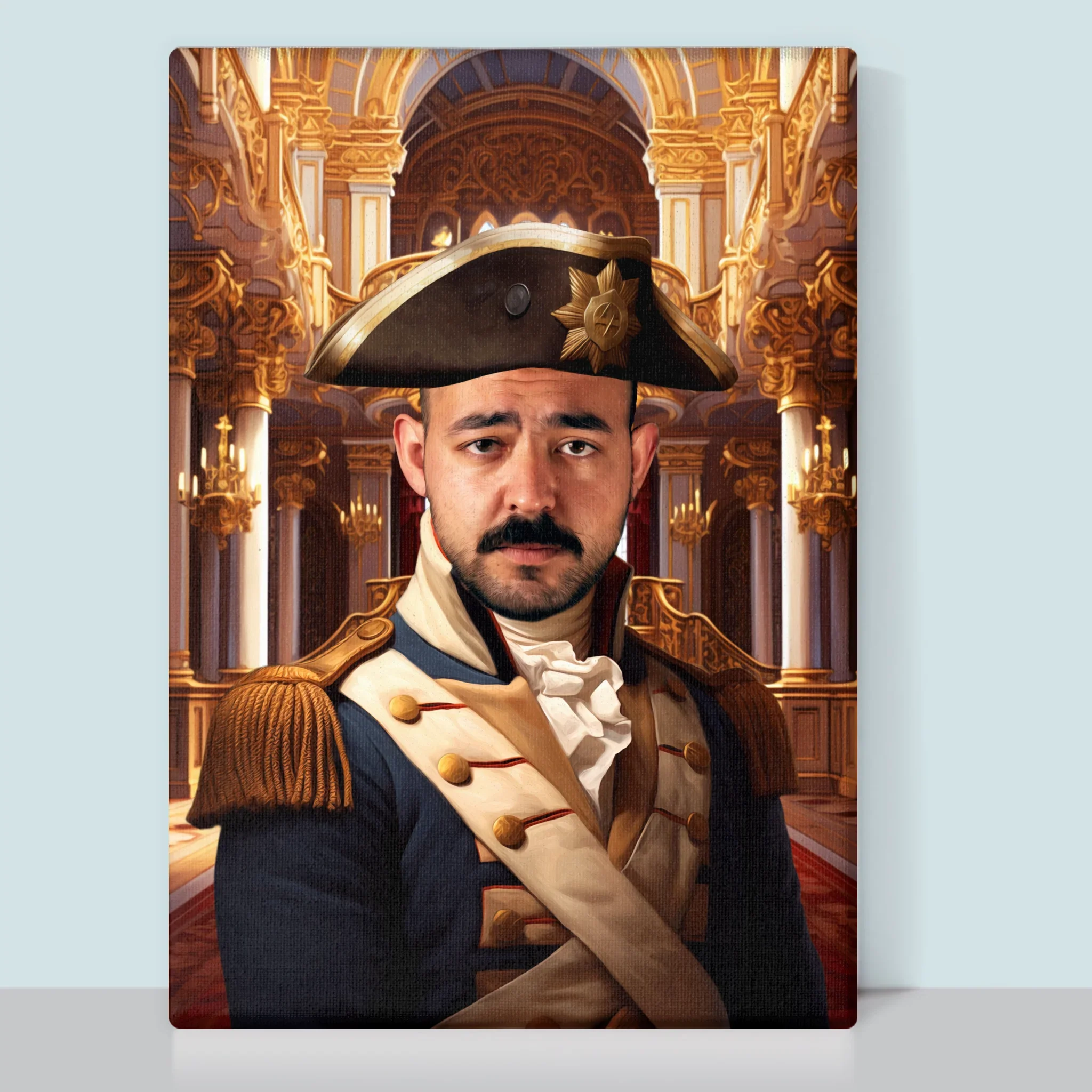 Królewski Portret: Generał w Pałacu - Wydruk z Twoim Zdjęciem - Image 12
