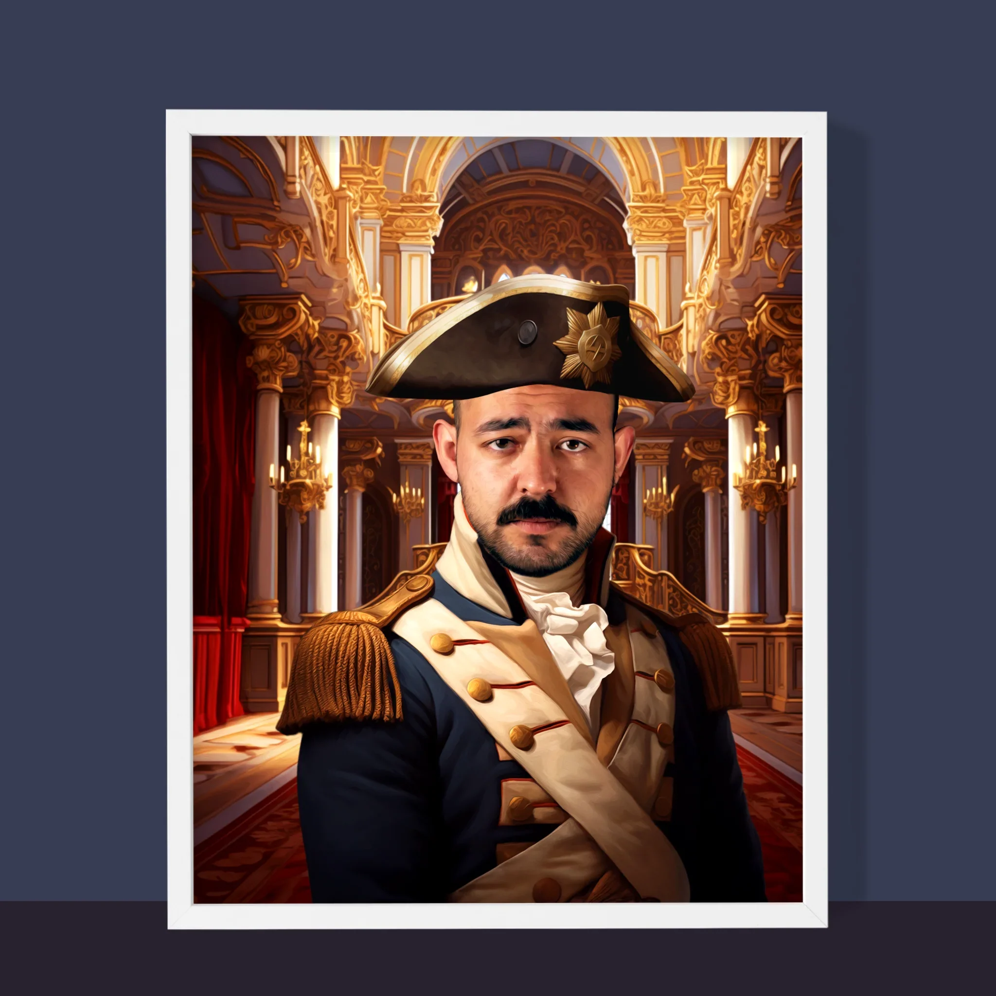 Królewski Portret: Generał w Pałacu - Wydruk z Twoim Zdjęciem - Image 6
