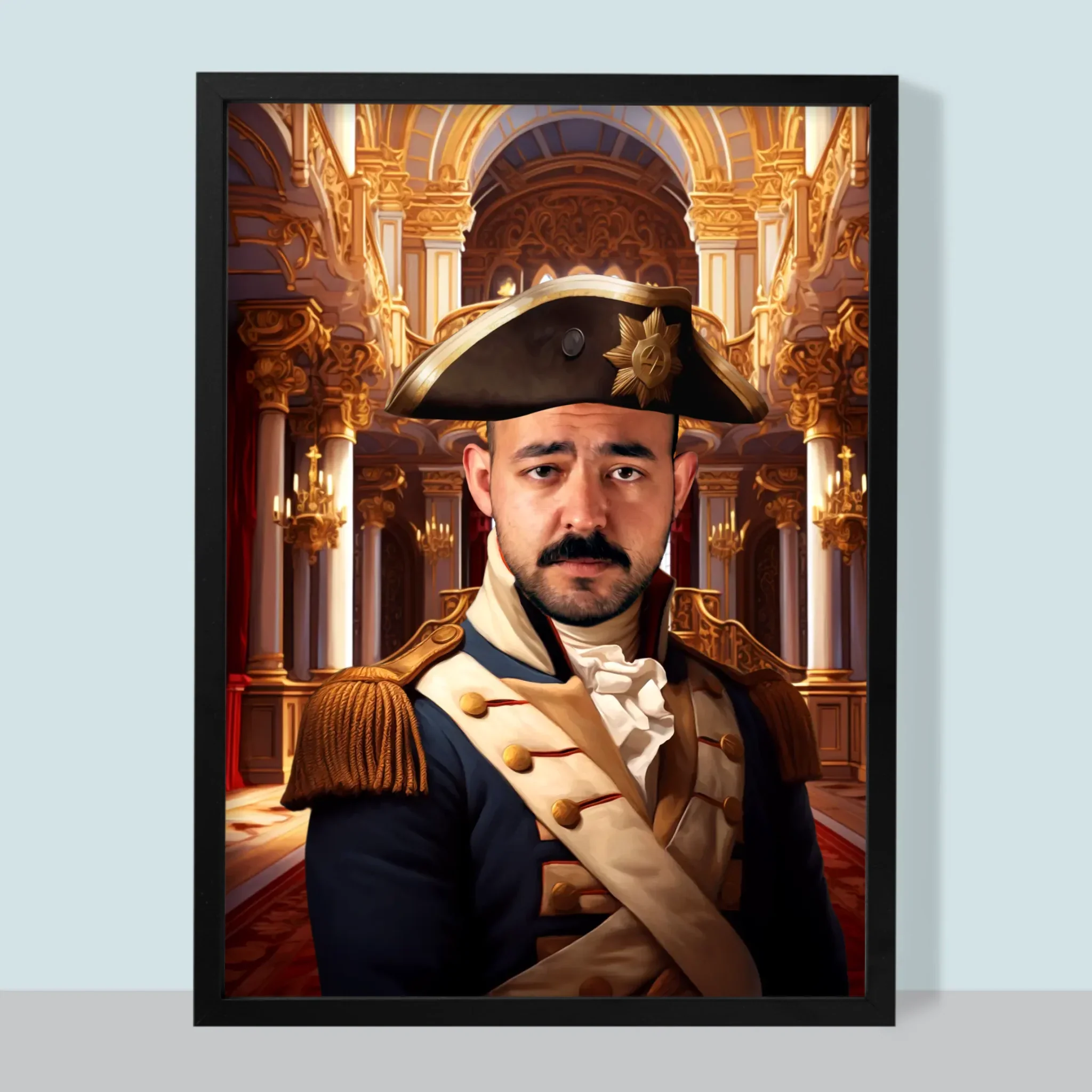 Królewski Portret: Generał w Pałacu - Wydruk z Twoim Zdjęciem - Image 7