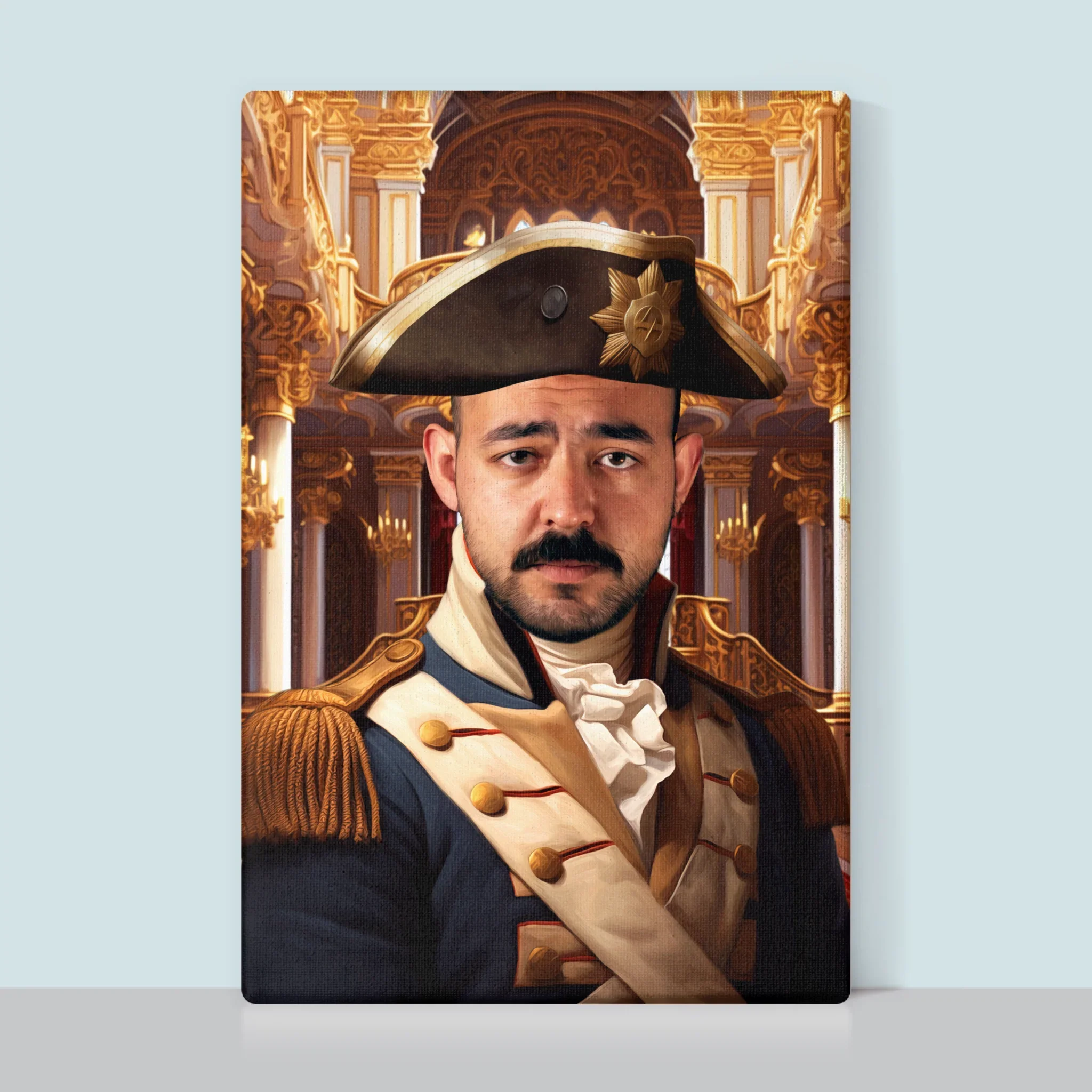 Królewski Portret: Generał w Pałacu - Wydruk z Twoim Zdjęciem - Image 8