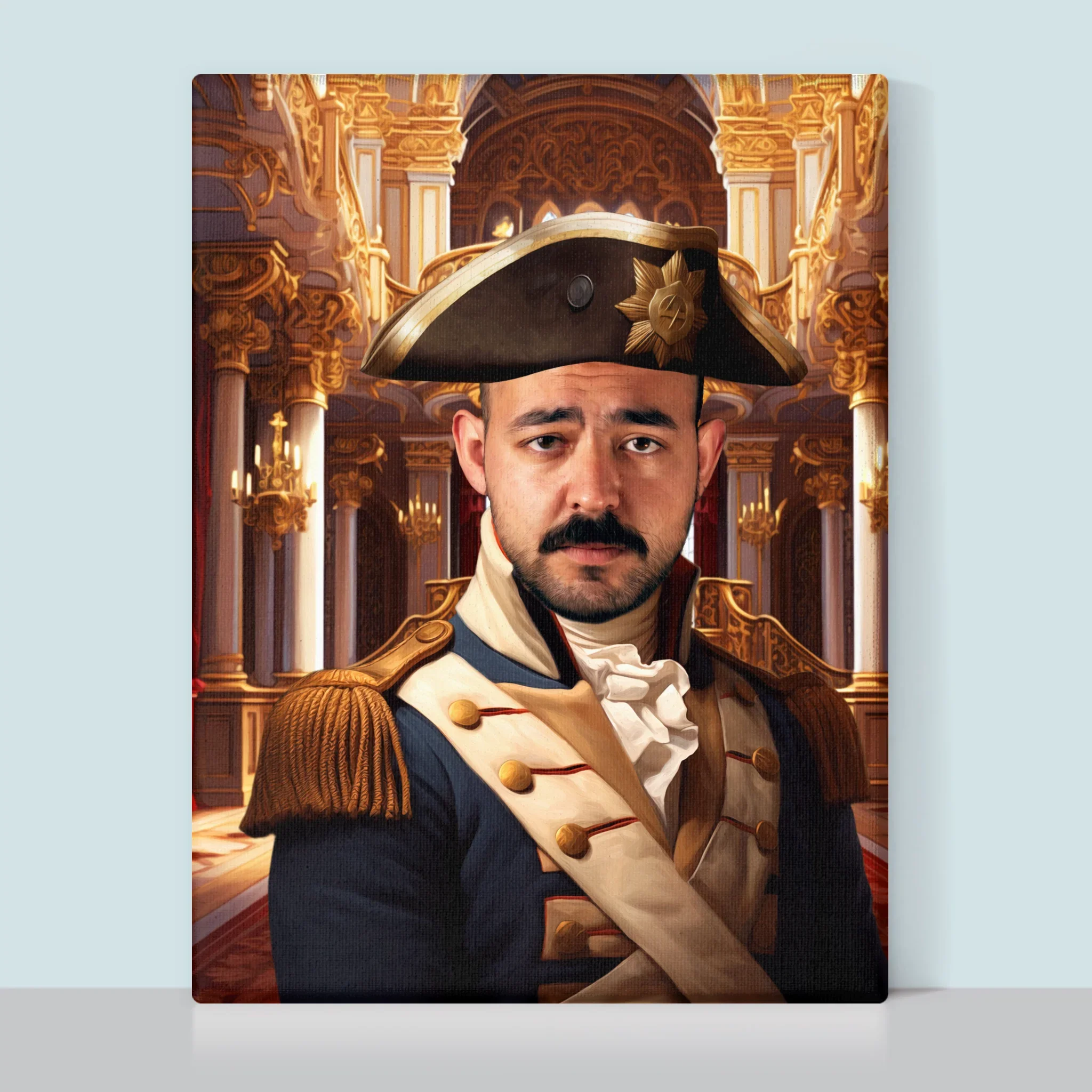Królewski Portret: Generał w Pałacu - Wydruk z Twoim Zdjęciem - Image 9