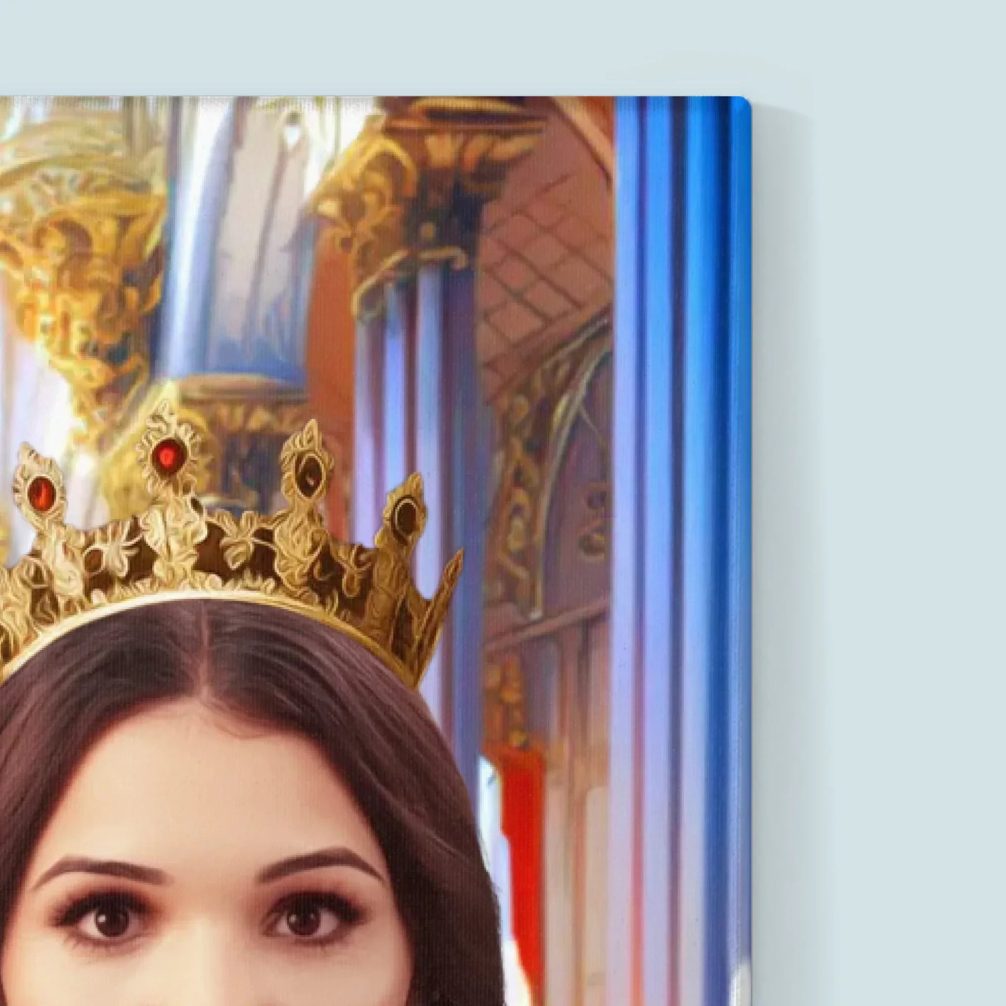 Królewski Portret: Król i Królowa z Pupilem - Wydruk z Twoim Zdjęciem - Image 14