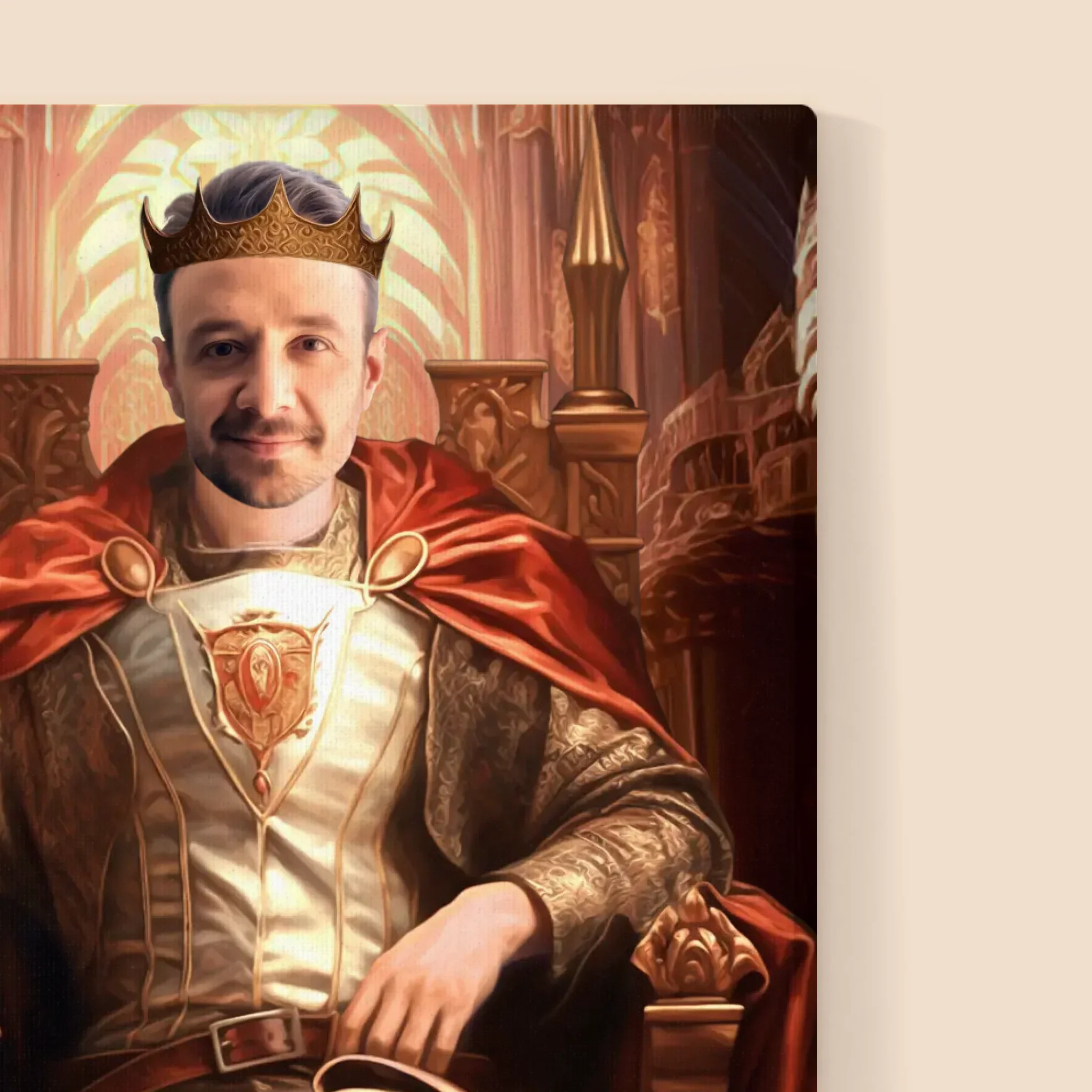 Królewski Portret: Królewski Tron - Wydruk z Twoim Zdjęciem - Image 13