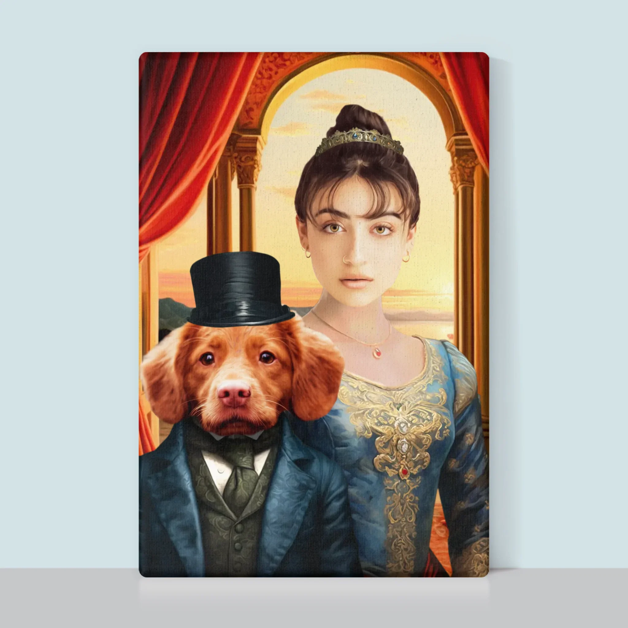 Królewski Portret: Szlachcianka z Pupilem - Wydruk z Twoim Zdjęciem - Image 8
