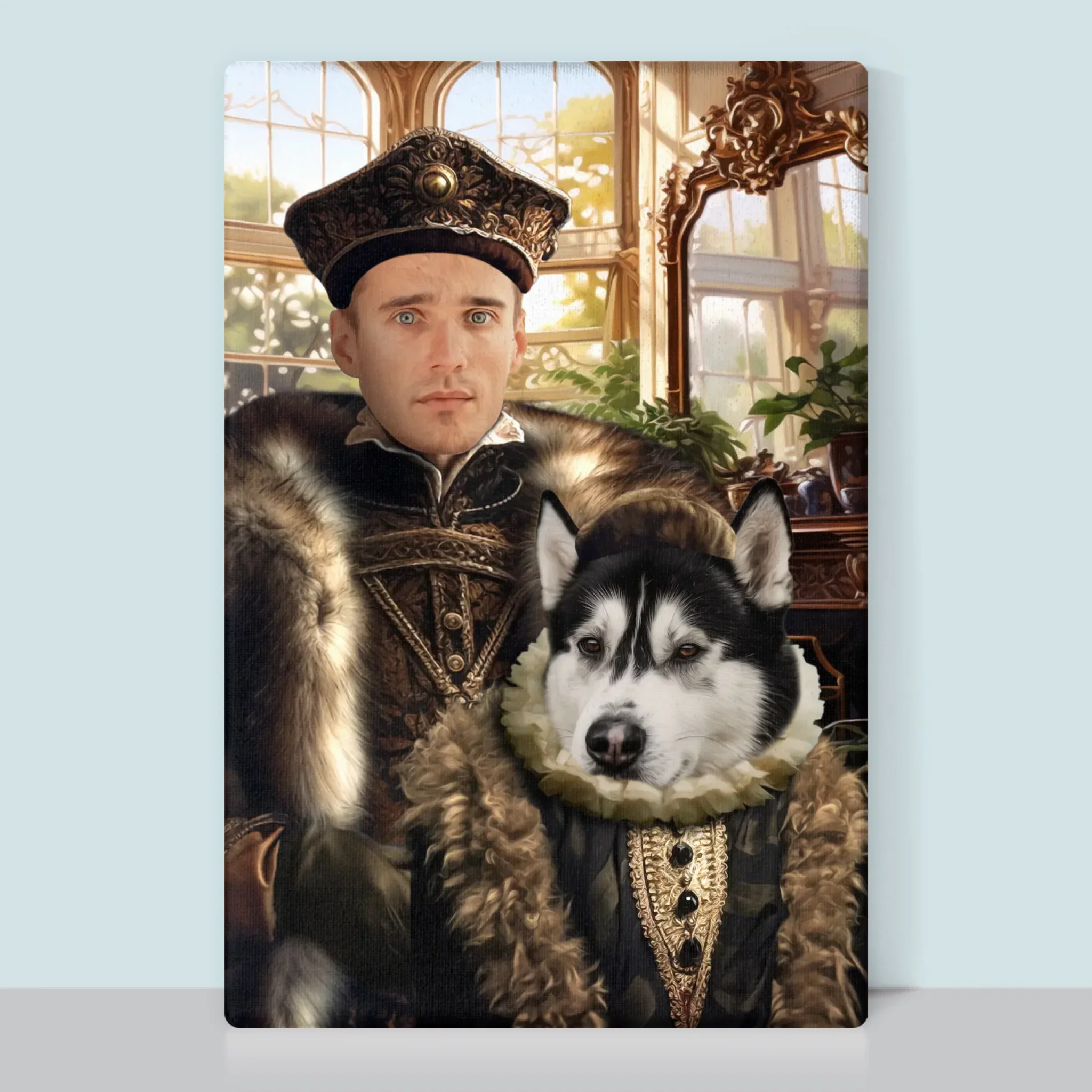 Królewski Portret: Szlachcic z Pupilem - Wydruk z Twoim Zdjęciem - Image 10