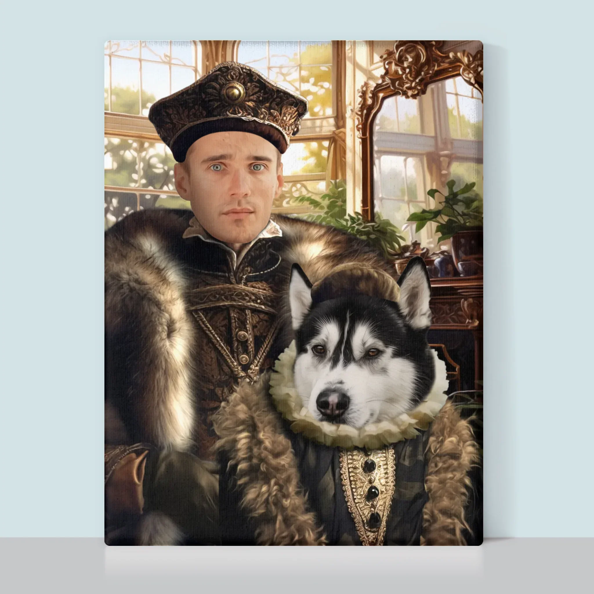 Królewski Portret: Szlachcic z Pupilem - Wydruk z Twoim Zdjęciem - Image 9