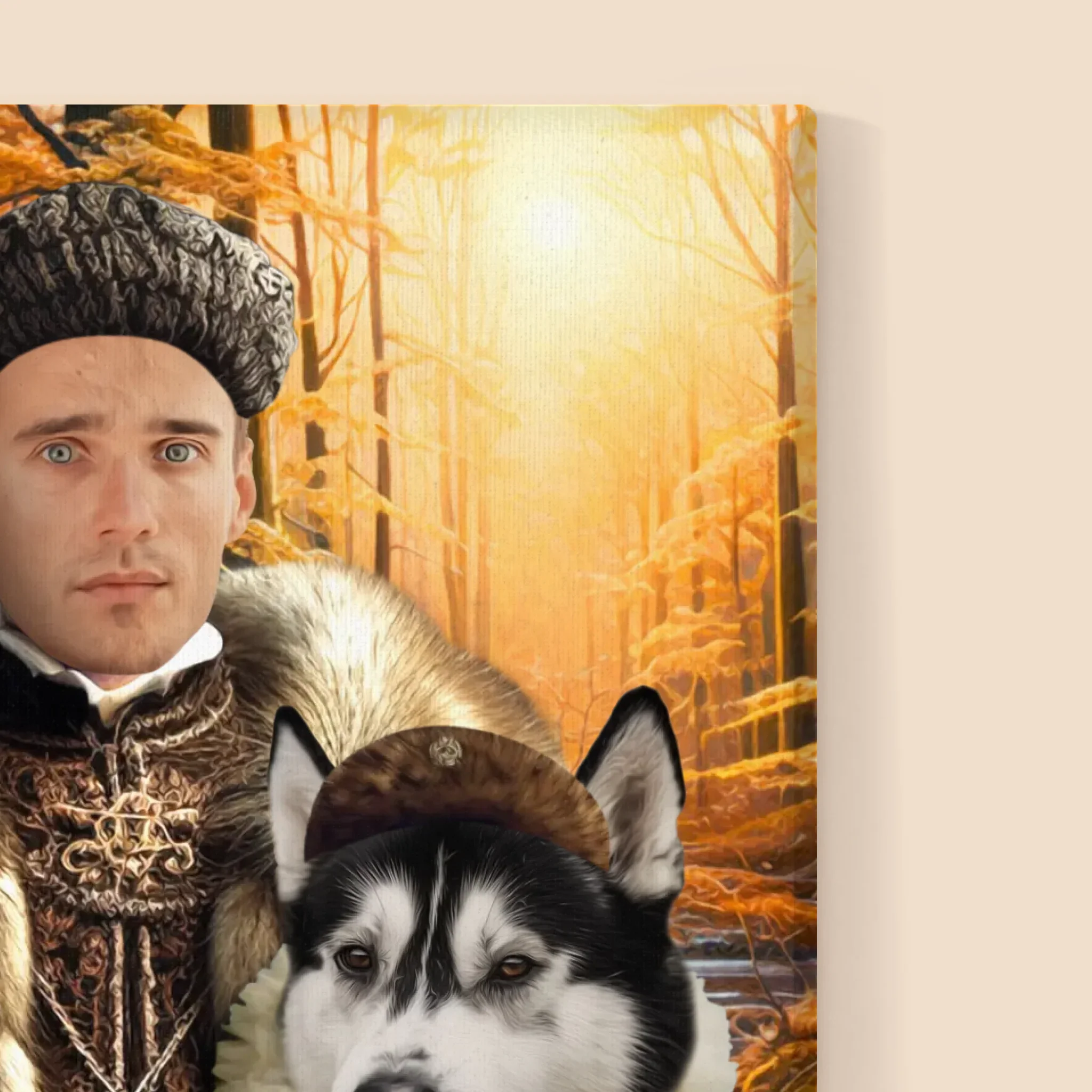 Królewski Portret: Szlachta Na Polowaniu - Wydruk z Twoim Zdjęciem - Image 14