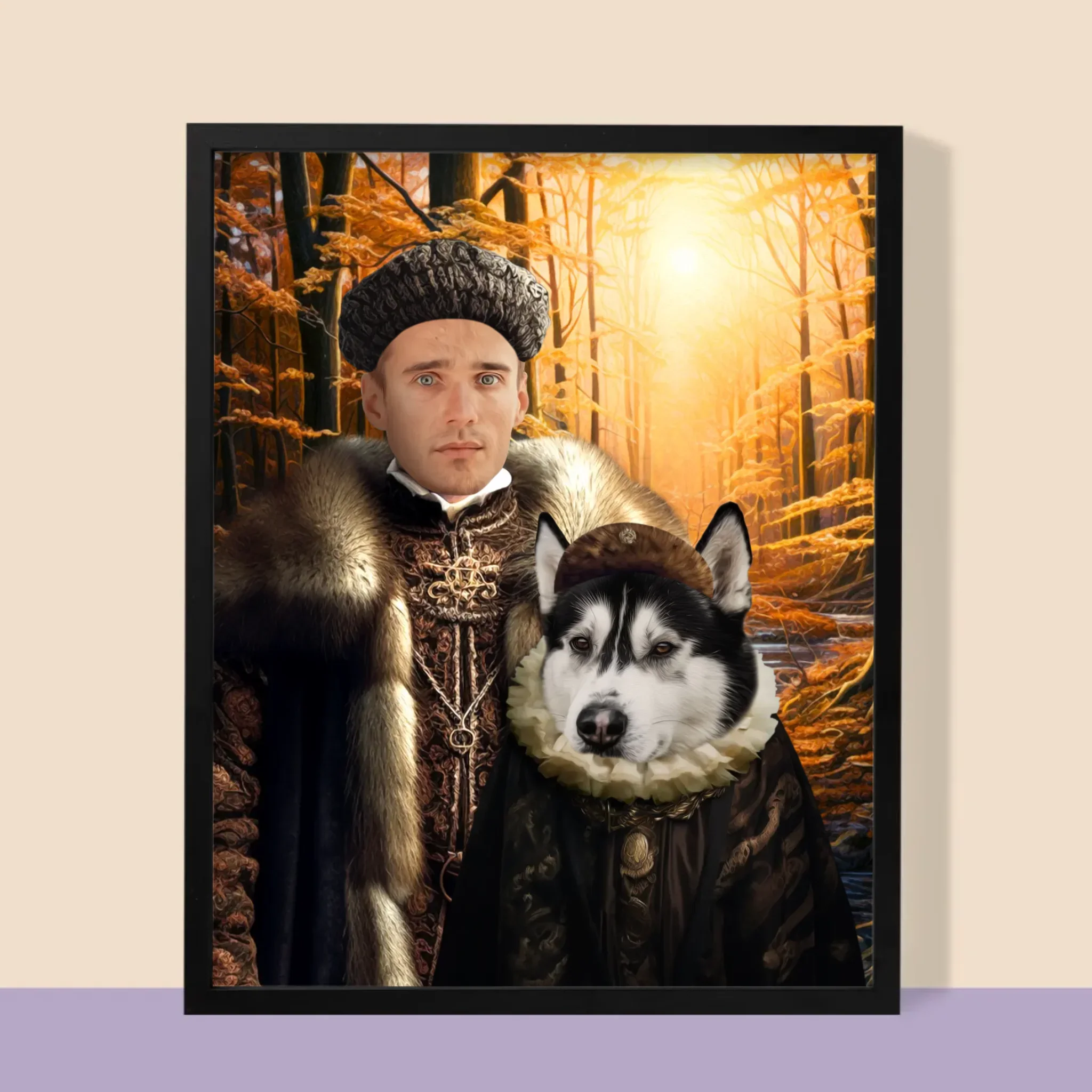 Królewski Portret: Szlachta Na Polowaniu - Wydruk z Twoim Zdjęciem - Image 5
