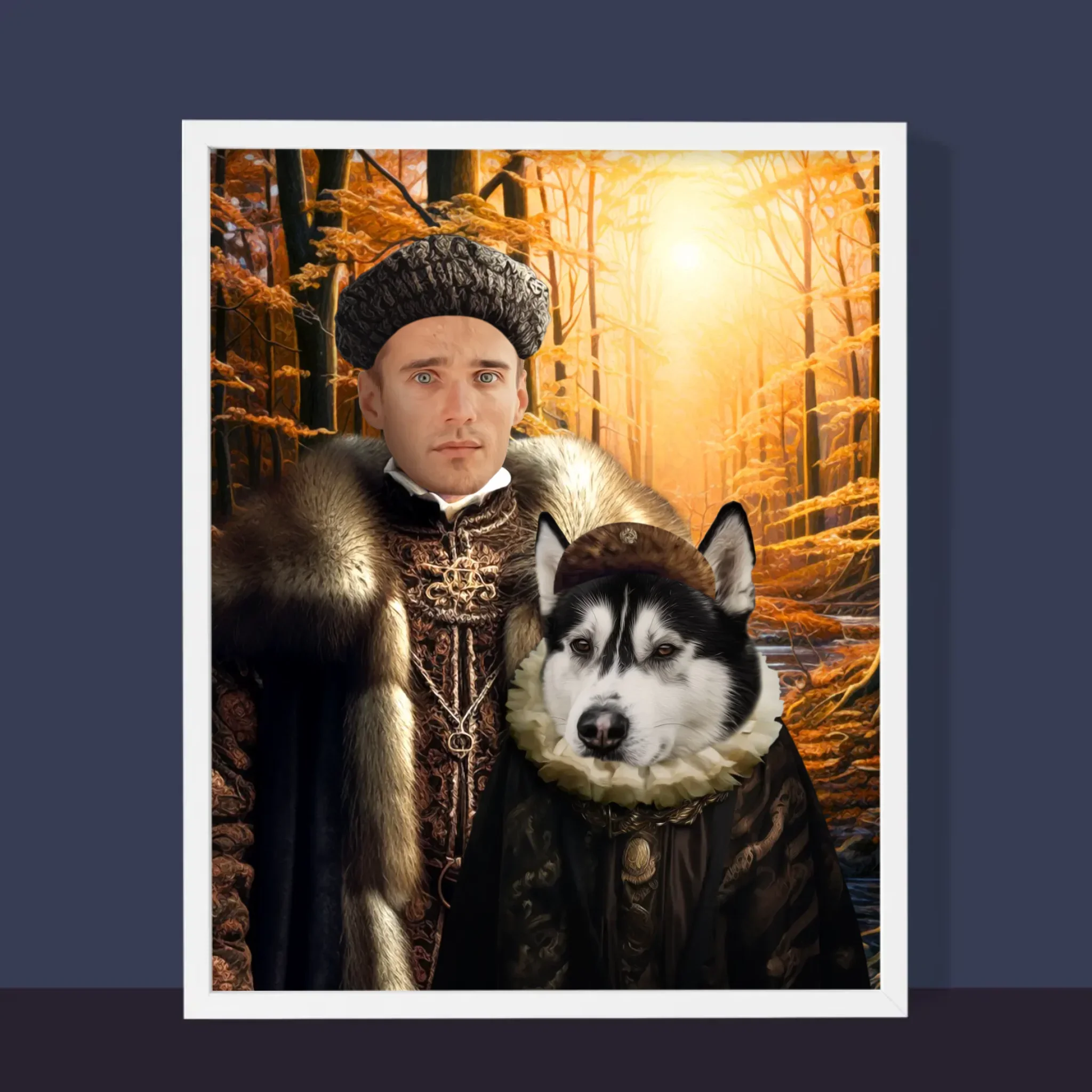 Królewski Portret: Szlachta Na Polowaniu - Wydruk z Twoim Zdjęciem - Image 6