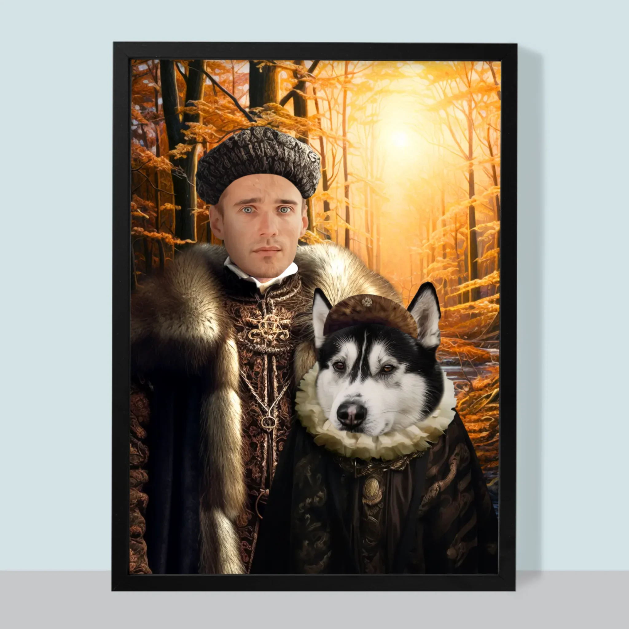 Królewski Portret: Szlachta Na Polowaniu - Wydruk z Twoim Zdjęciem - Image 7